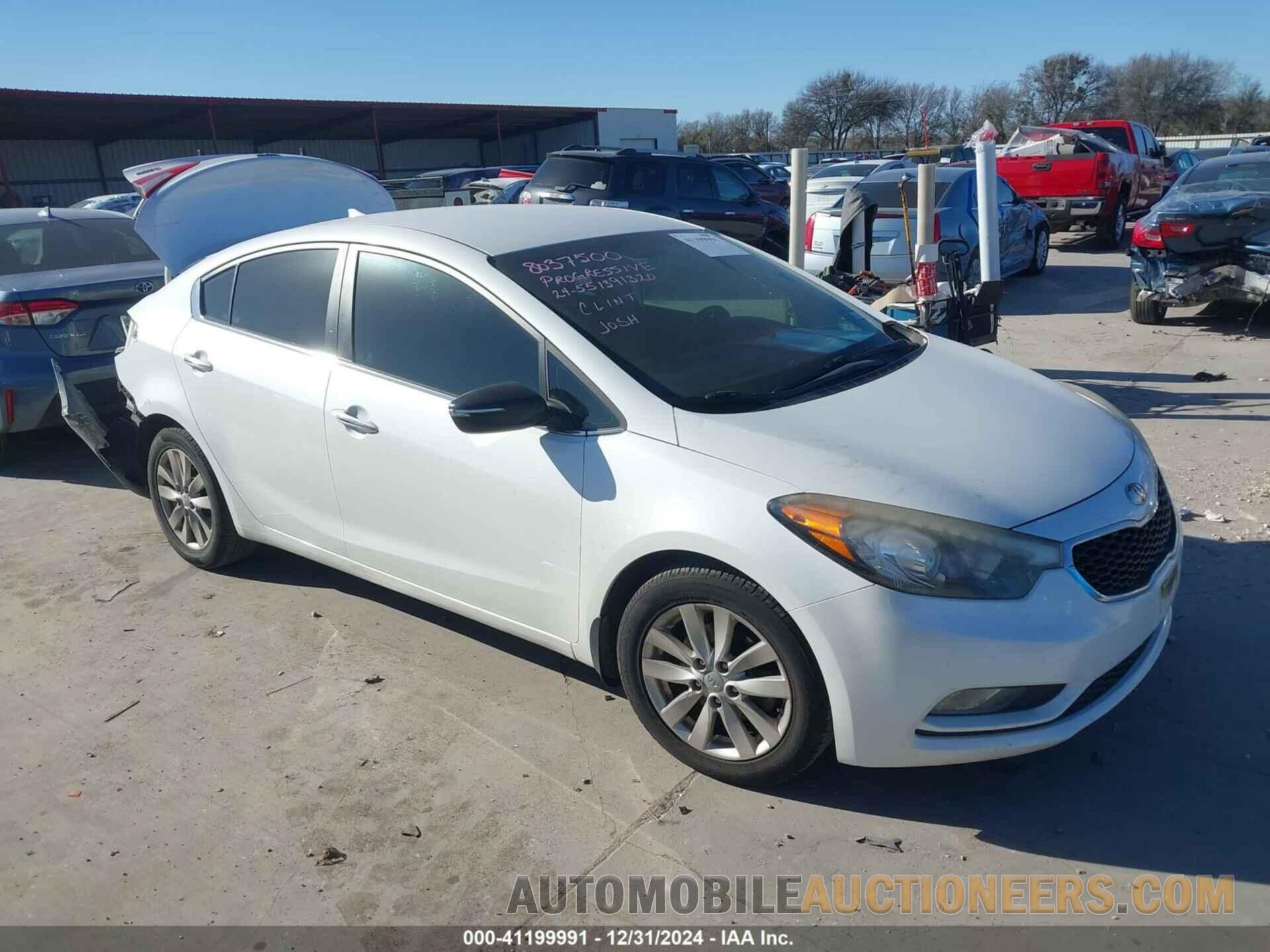 KNAFX4A84E5161847 KIA FORTE 2014