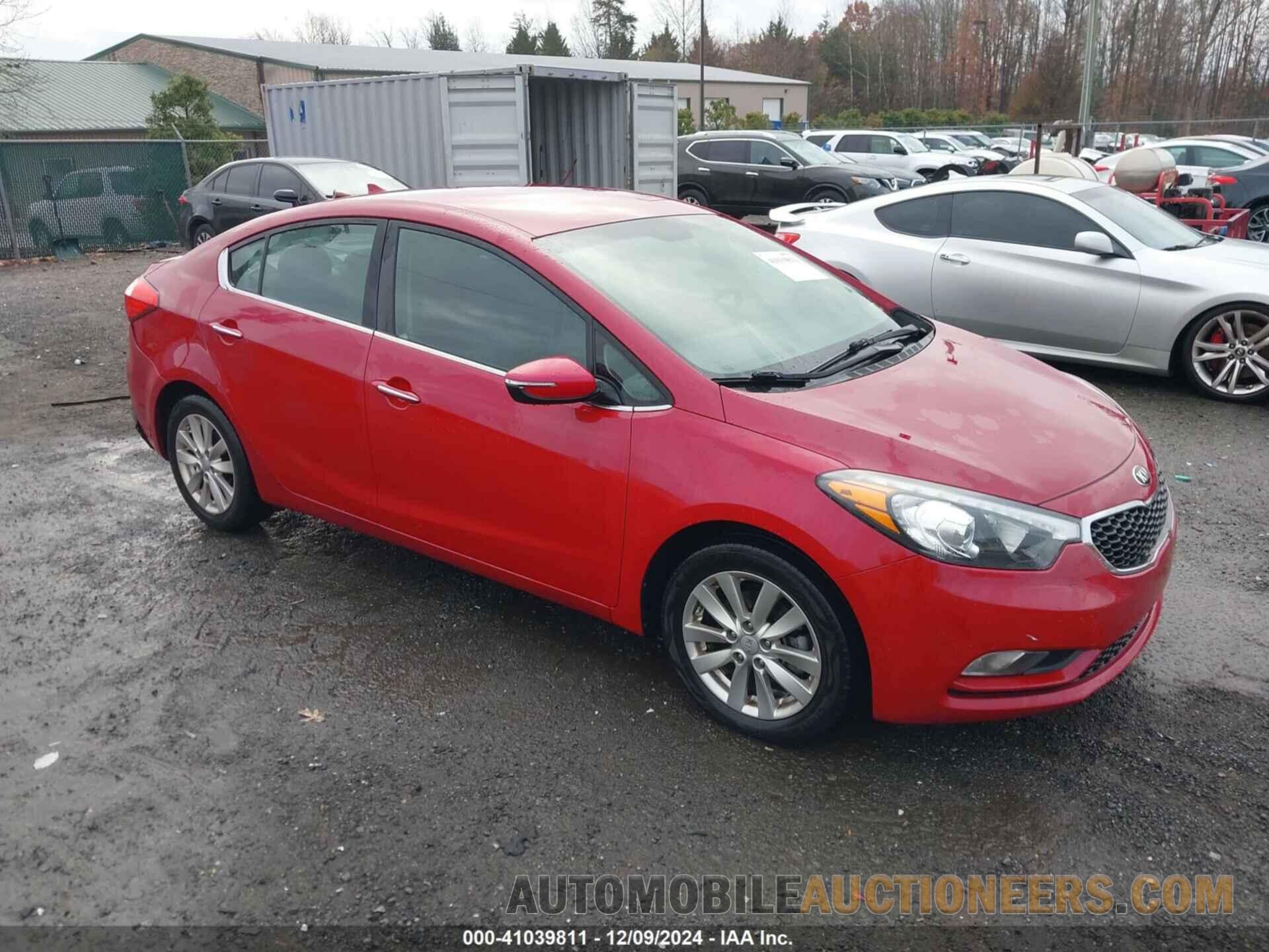 KNAFX4A8XE5162386 KIA FORTE 2014