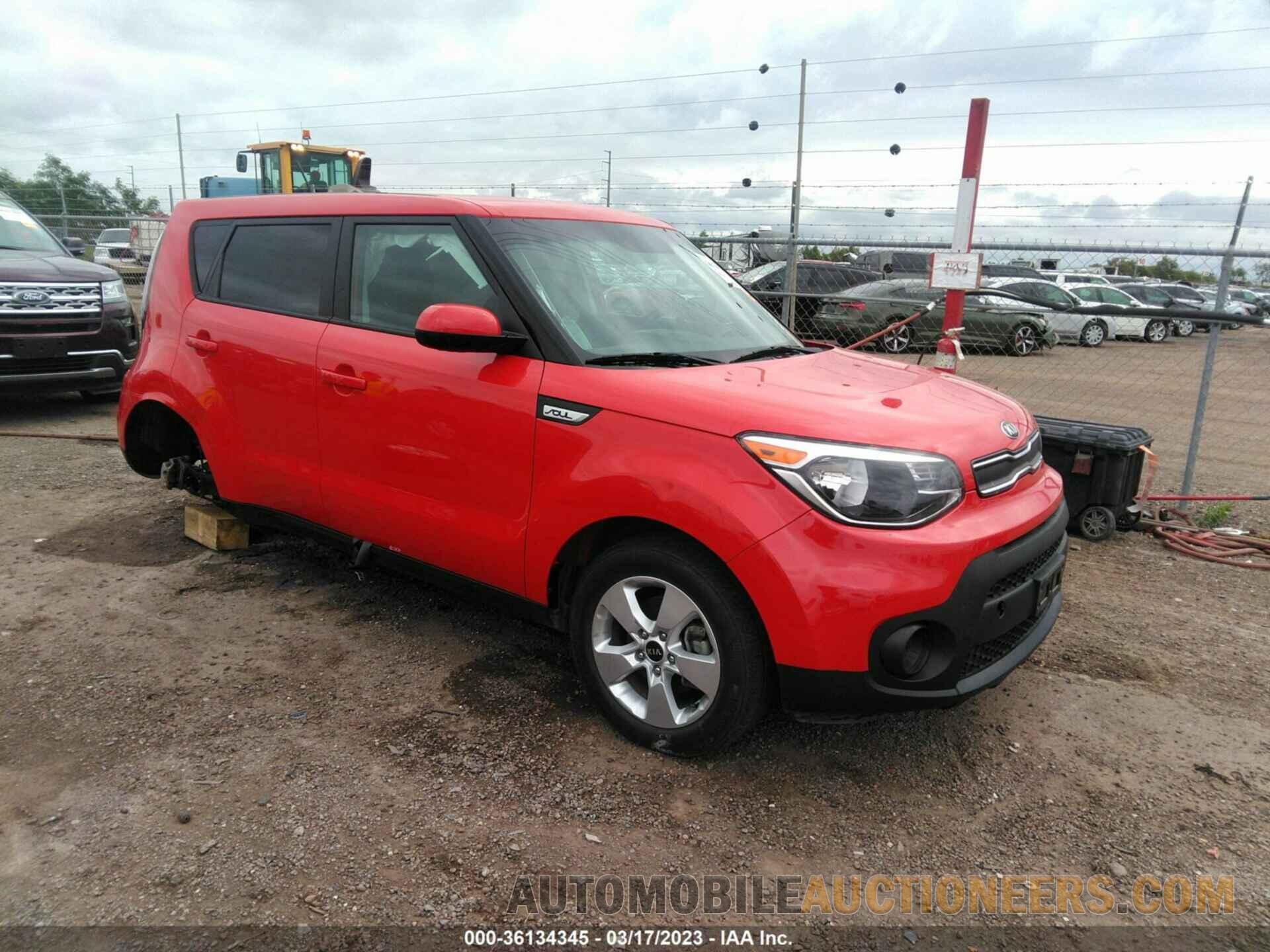 KNDJN2A25K7670476 KIA SOUL 2019