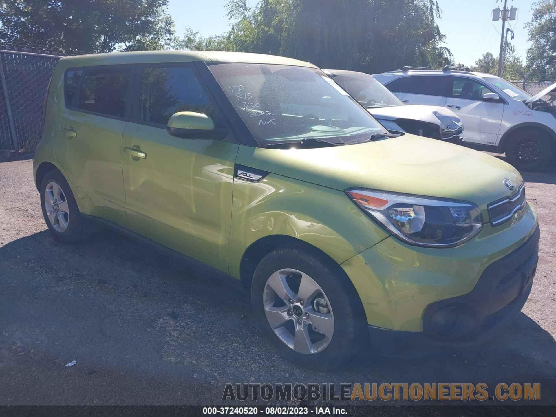 KNDJN2A26K7921697 KIA SOUL 2019