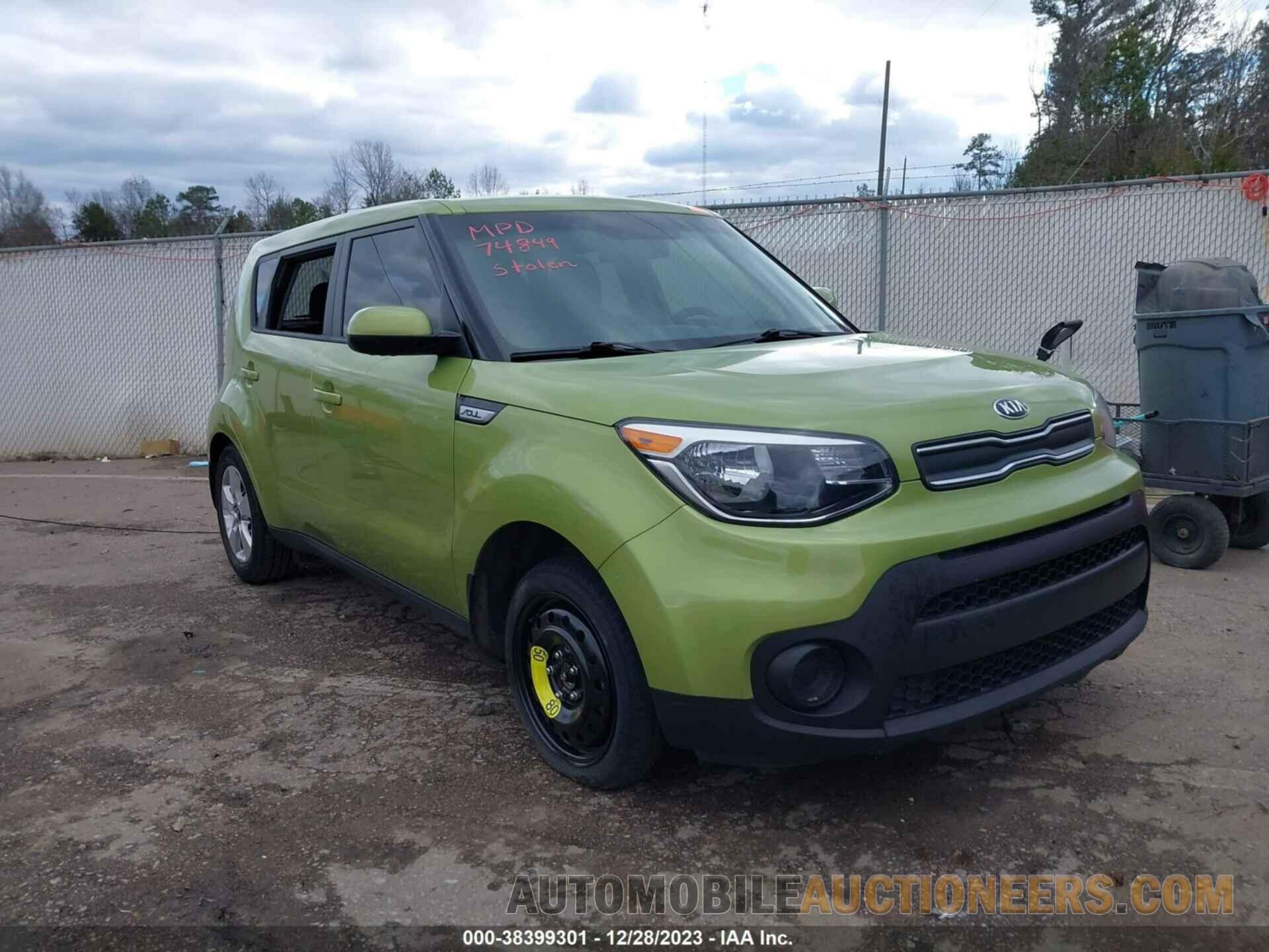 KNDJN2A27K7916198 KIA SOUL 2019