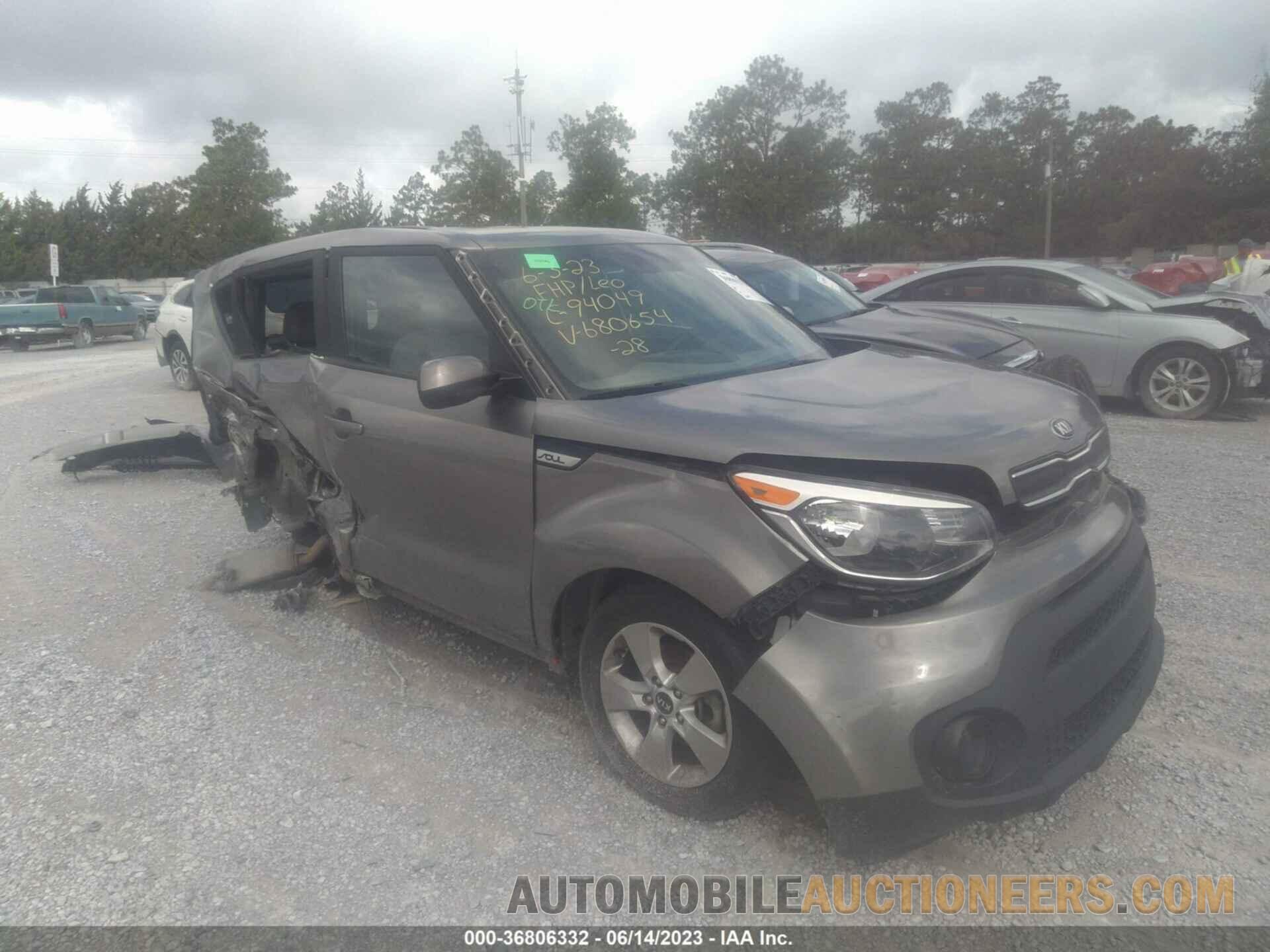 KNDJN2A29K7680654 KIA SOUL 2019