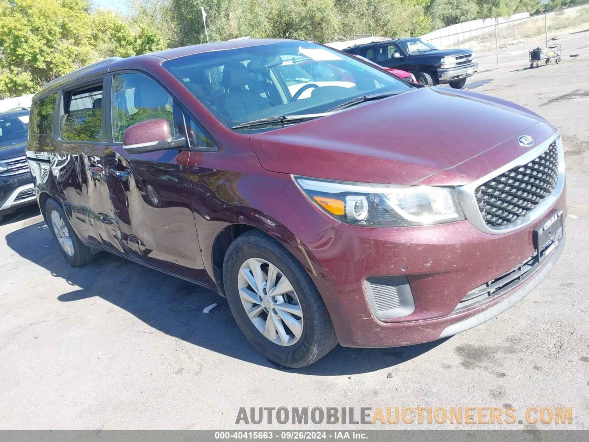 KNDMB5C12H6339512 KIA SEDONA 2017