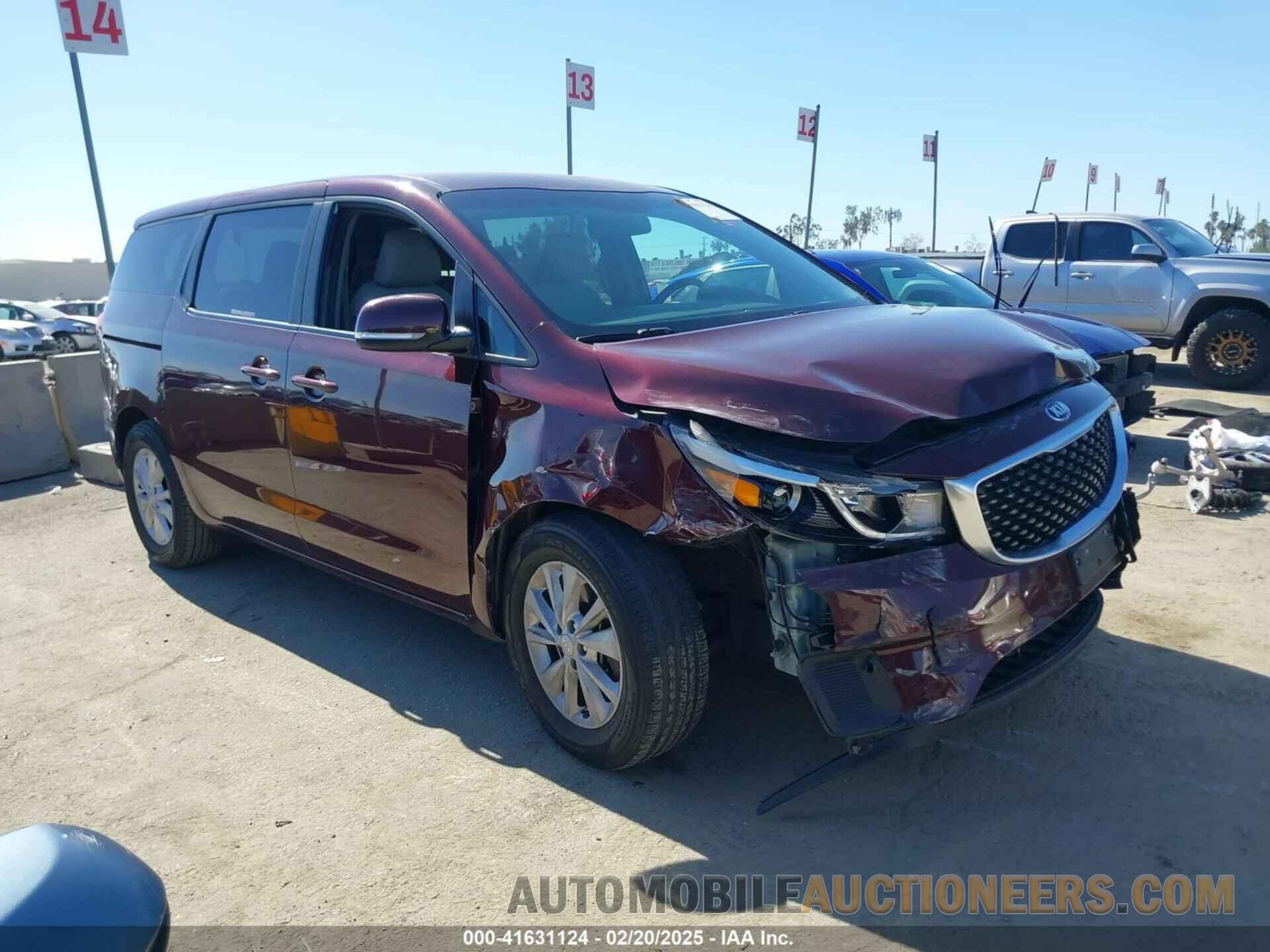 KNDMB5C1XH6219571 KIA SEDONA 2017