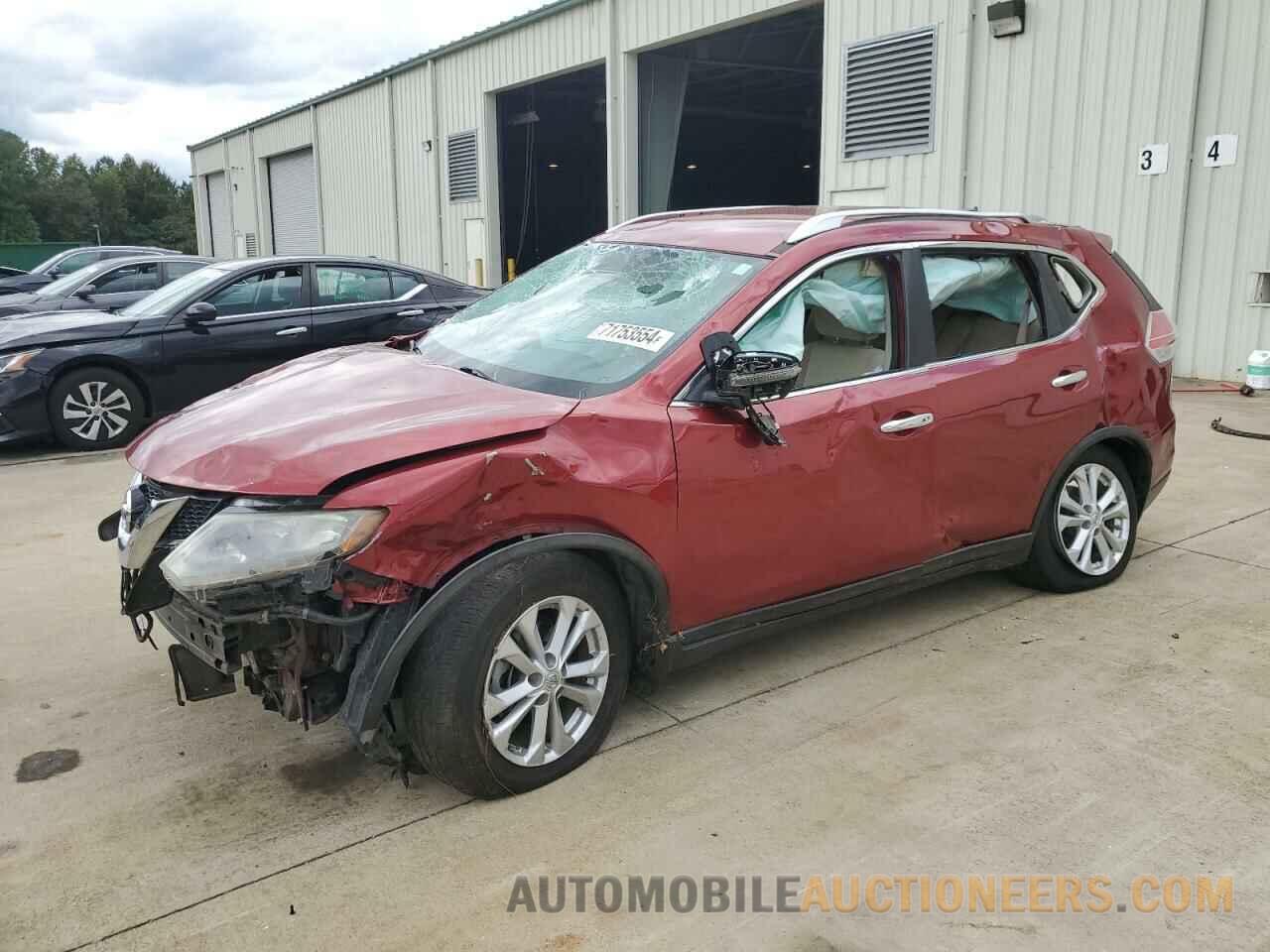 KNMAT2MT4GP598851 NISSAN ROGUE 2016