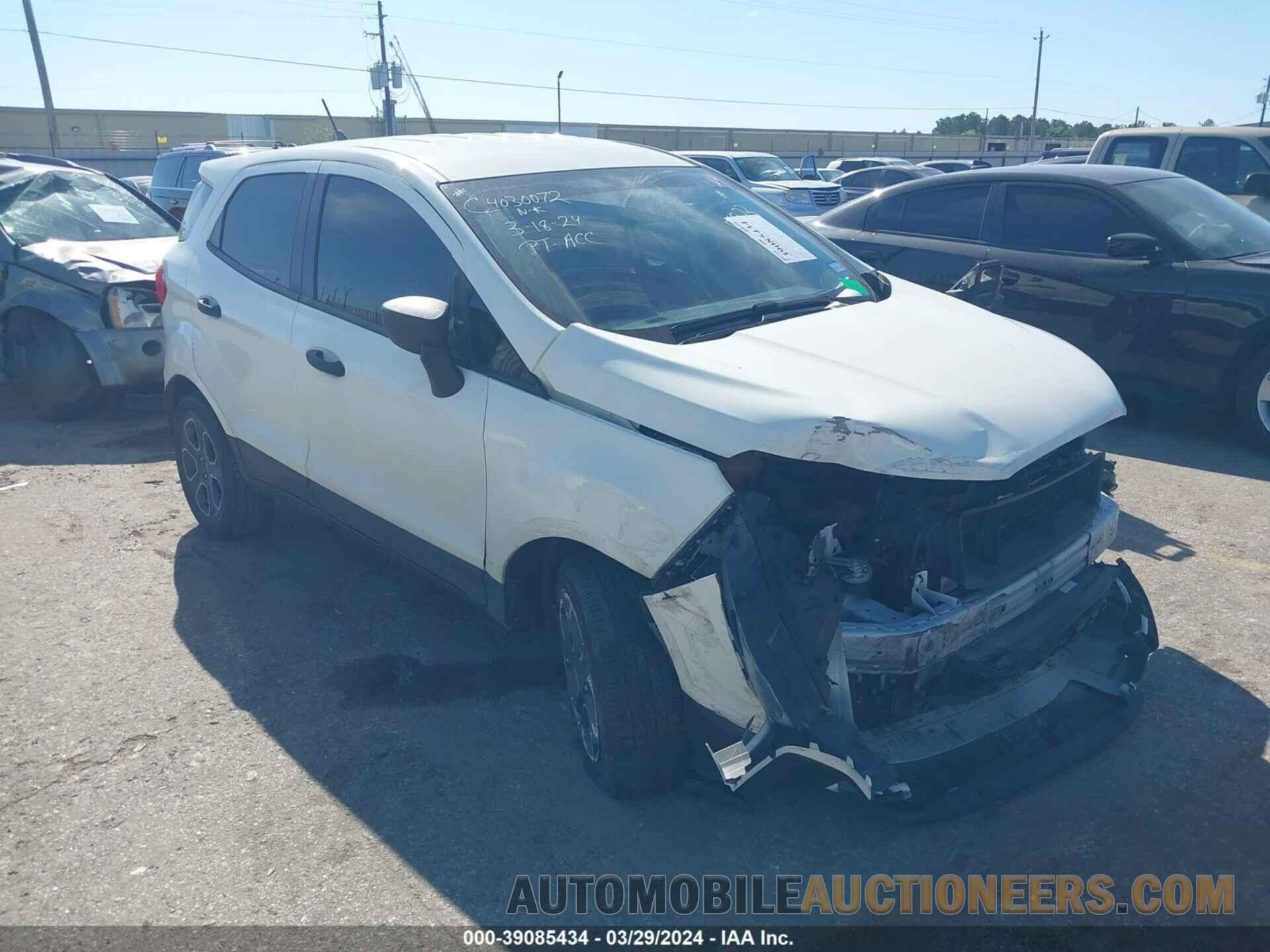 MAJ3S2FE7MC455833 FORD ECOSPORT 2021