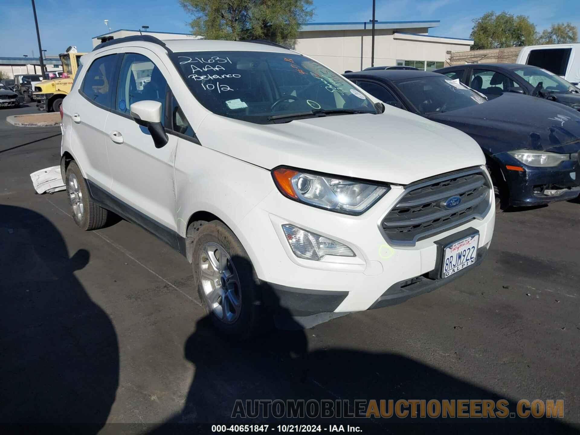 MAJ3S2GE3LC326114 FORD ECOSPORT 2020