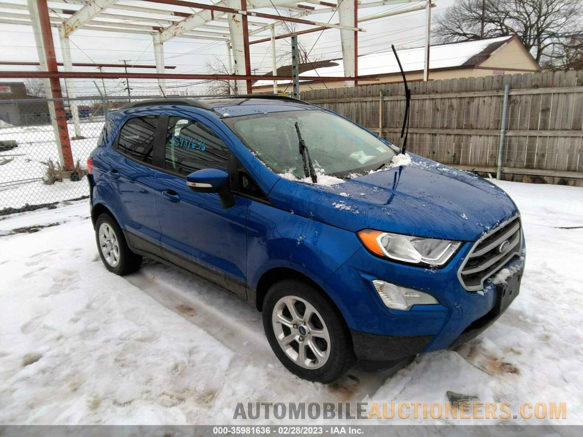 MAJ3S2GE5LC343867 FORD ECOSPORT 2020