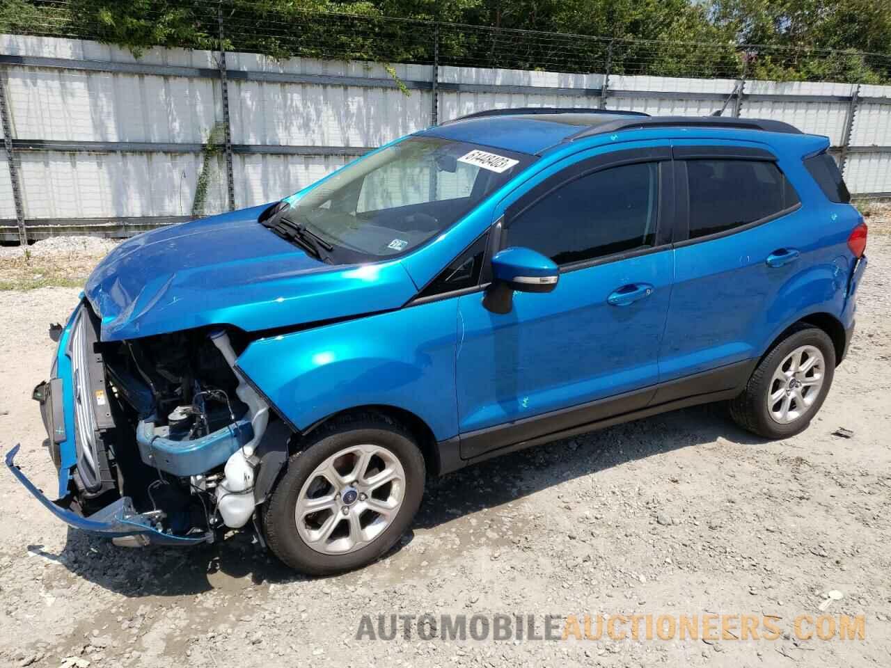 MAJ3S2GE9LC342639 FORD ECOSPORT 2020