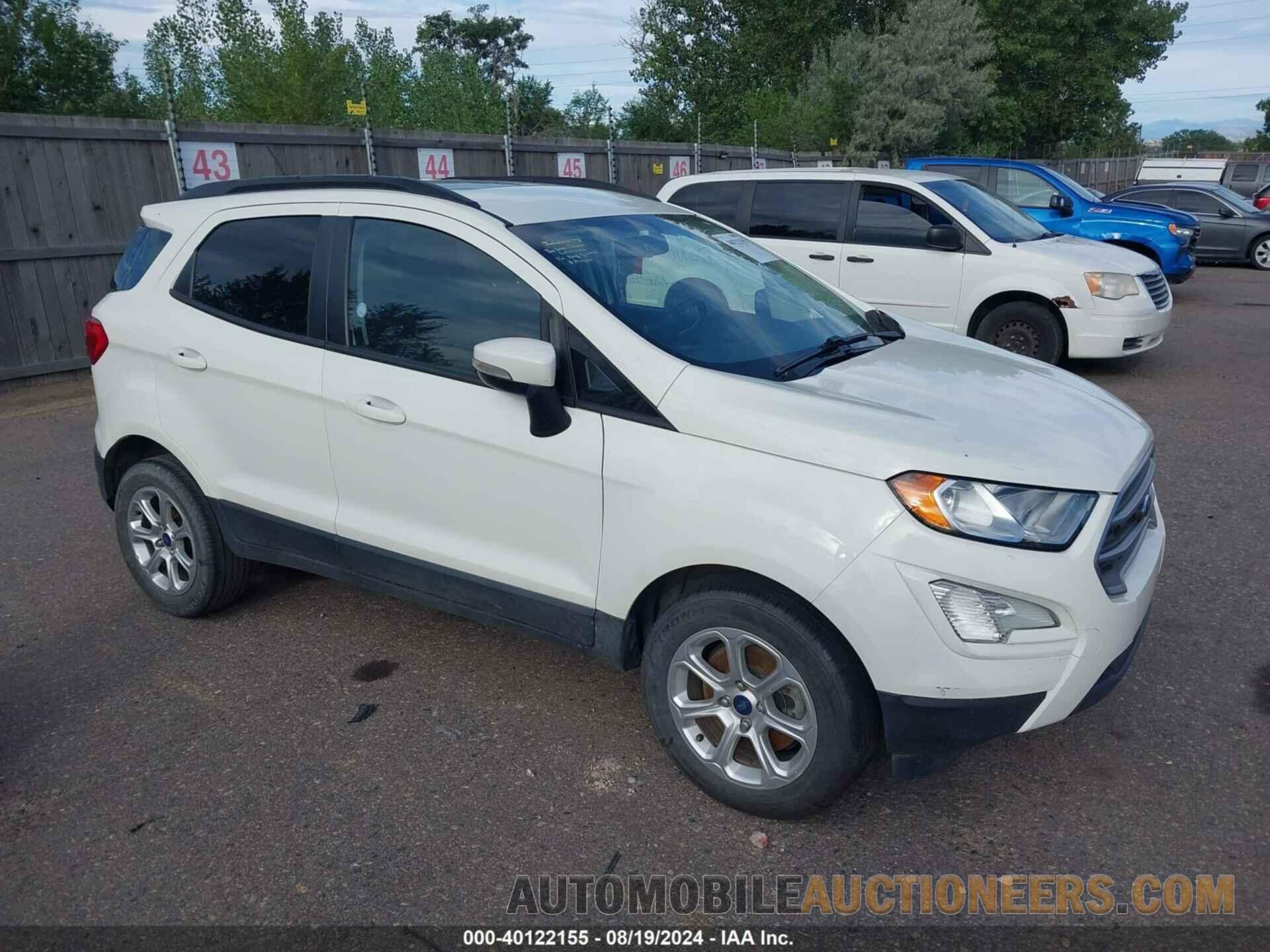 MAJ3S2GE9LC383109 FORD ECOSPORT 2020