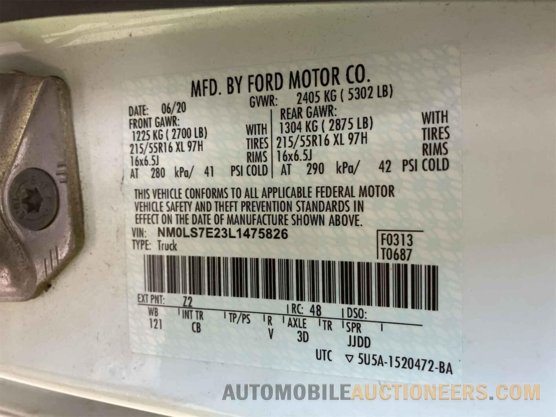 NM0LS7E23L1475826 FORD TRANSIT CONNECT VAN 2020