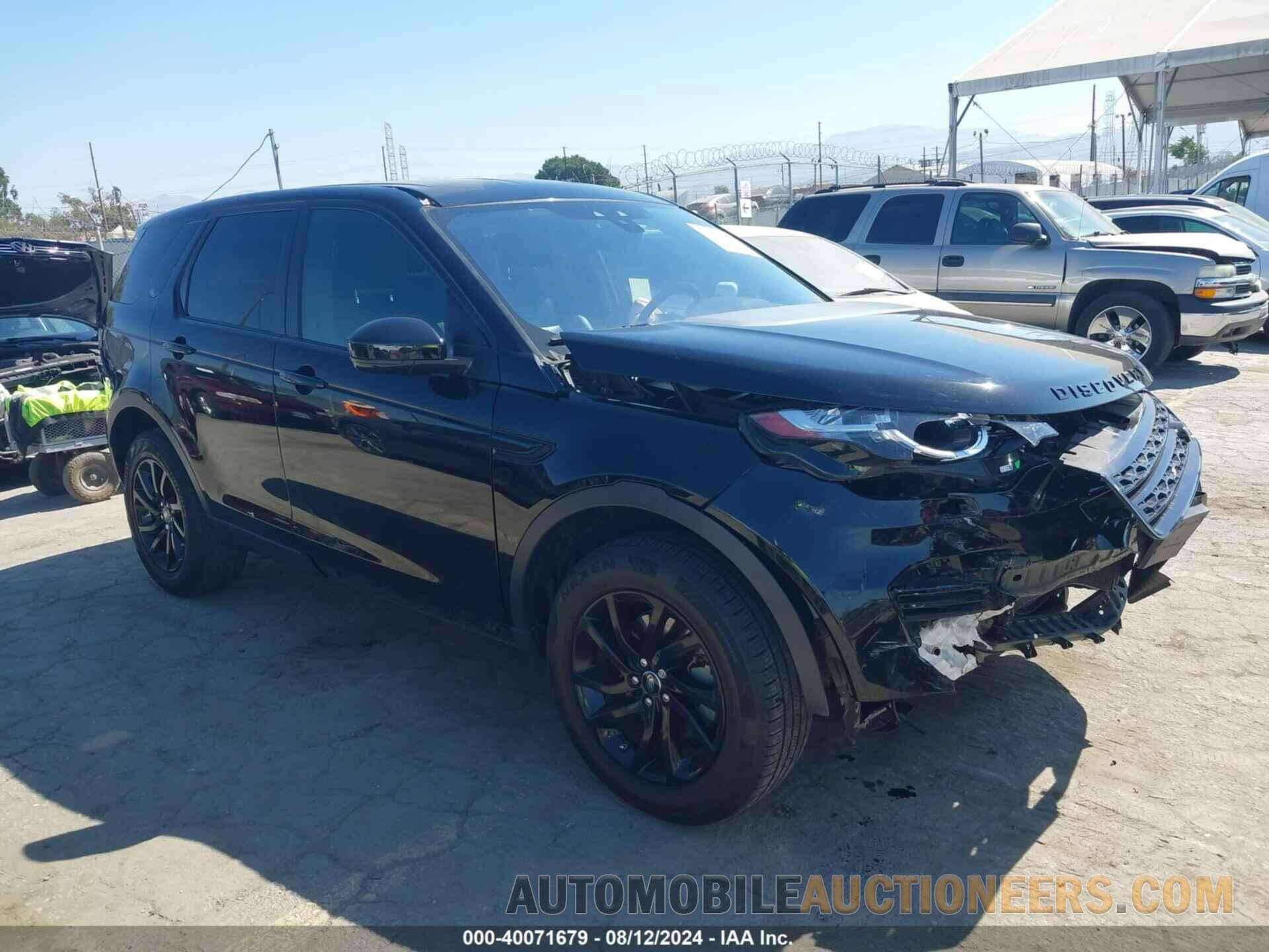 SALCP2FX7KH807699 LAND ROVER DISCOVERY SPORT 2019