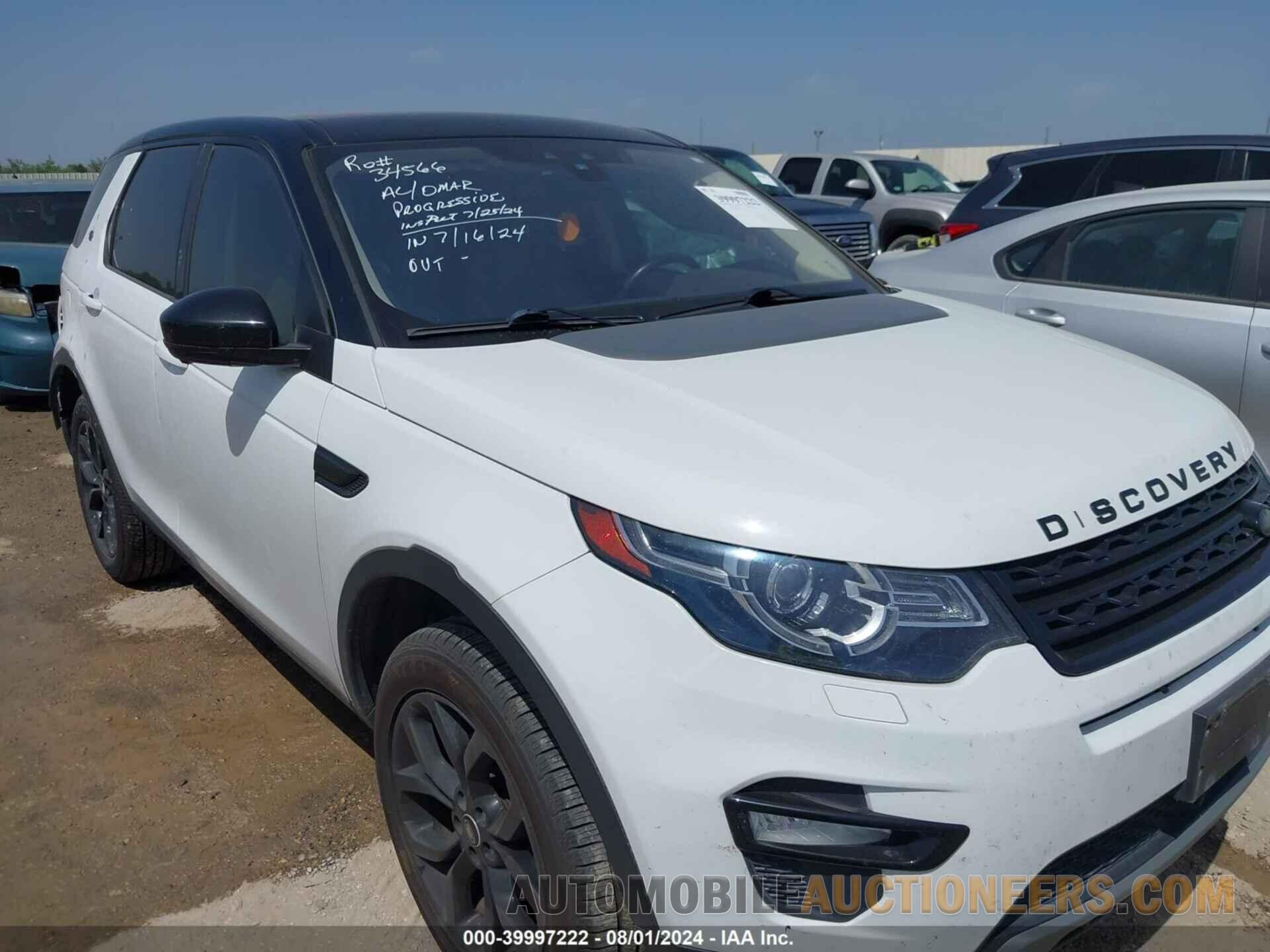 SALCR2BG1HH693384 LAND ROVER DISCOVERY SPORT 2017