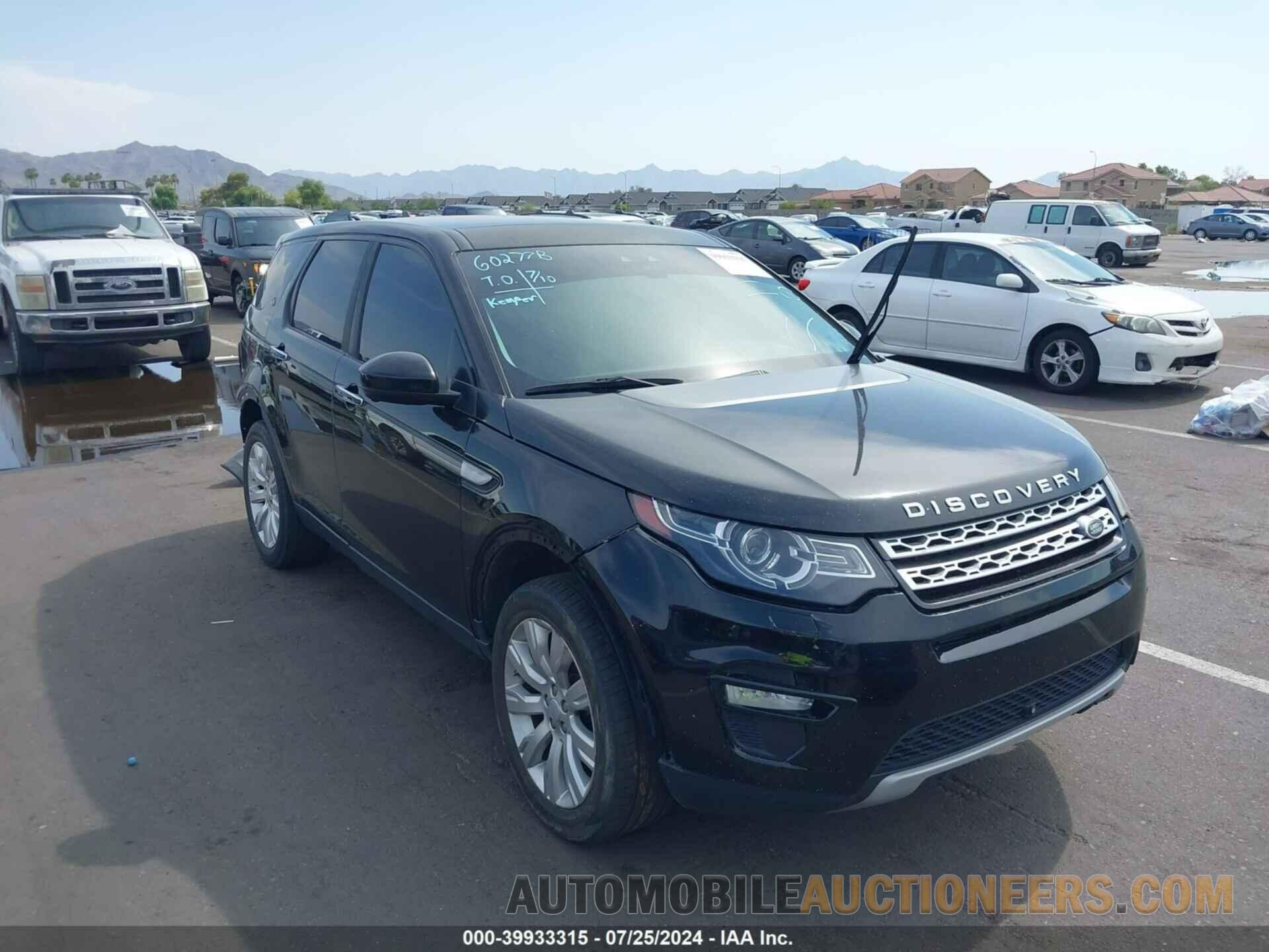 SALCT2BG8GH603311 LAND ROVER DISCOVERY SPORT 2016