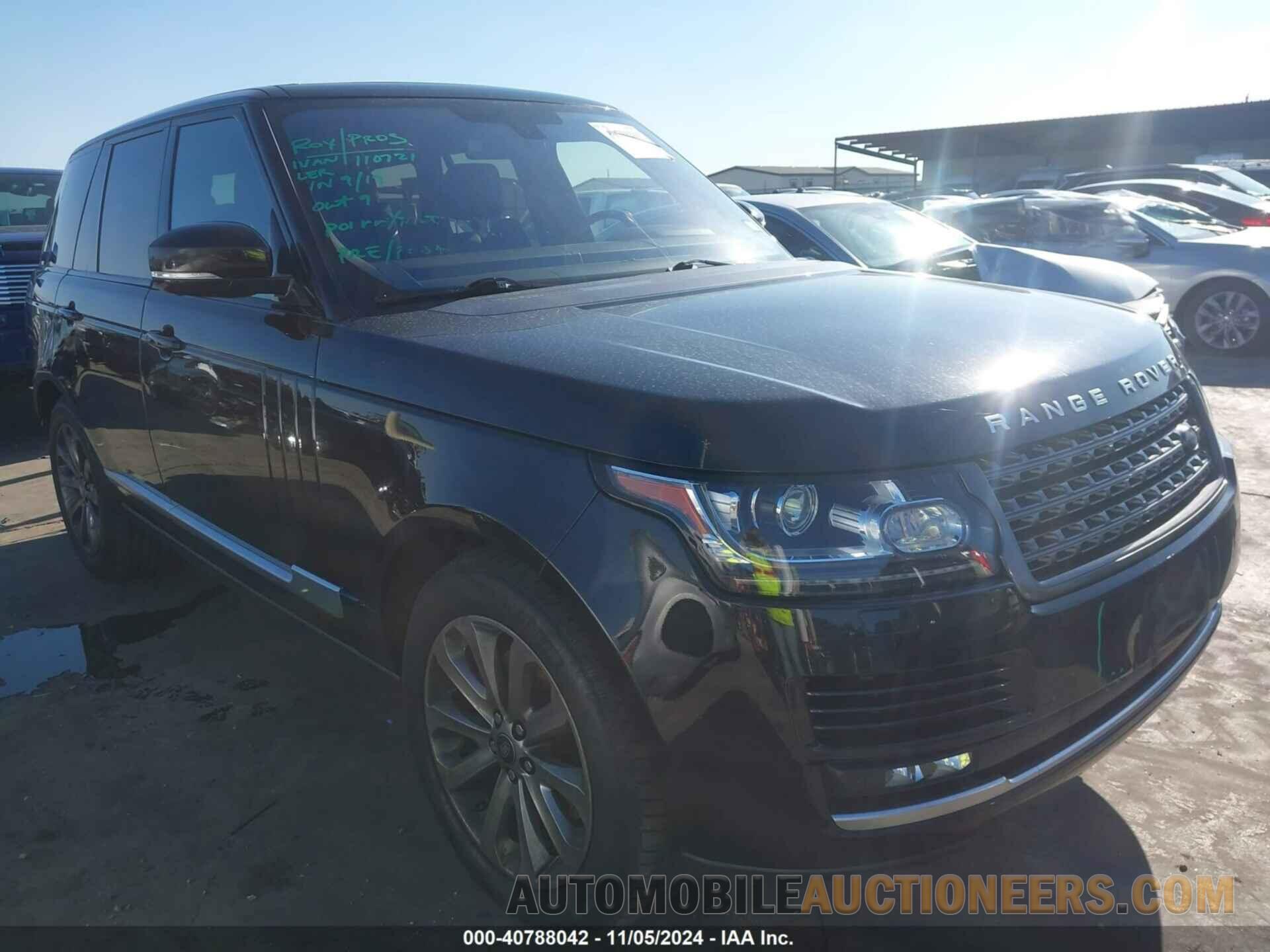 SALGR2PF7GA315997 LAND ROVER RANGE ROVER 2016