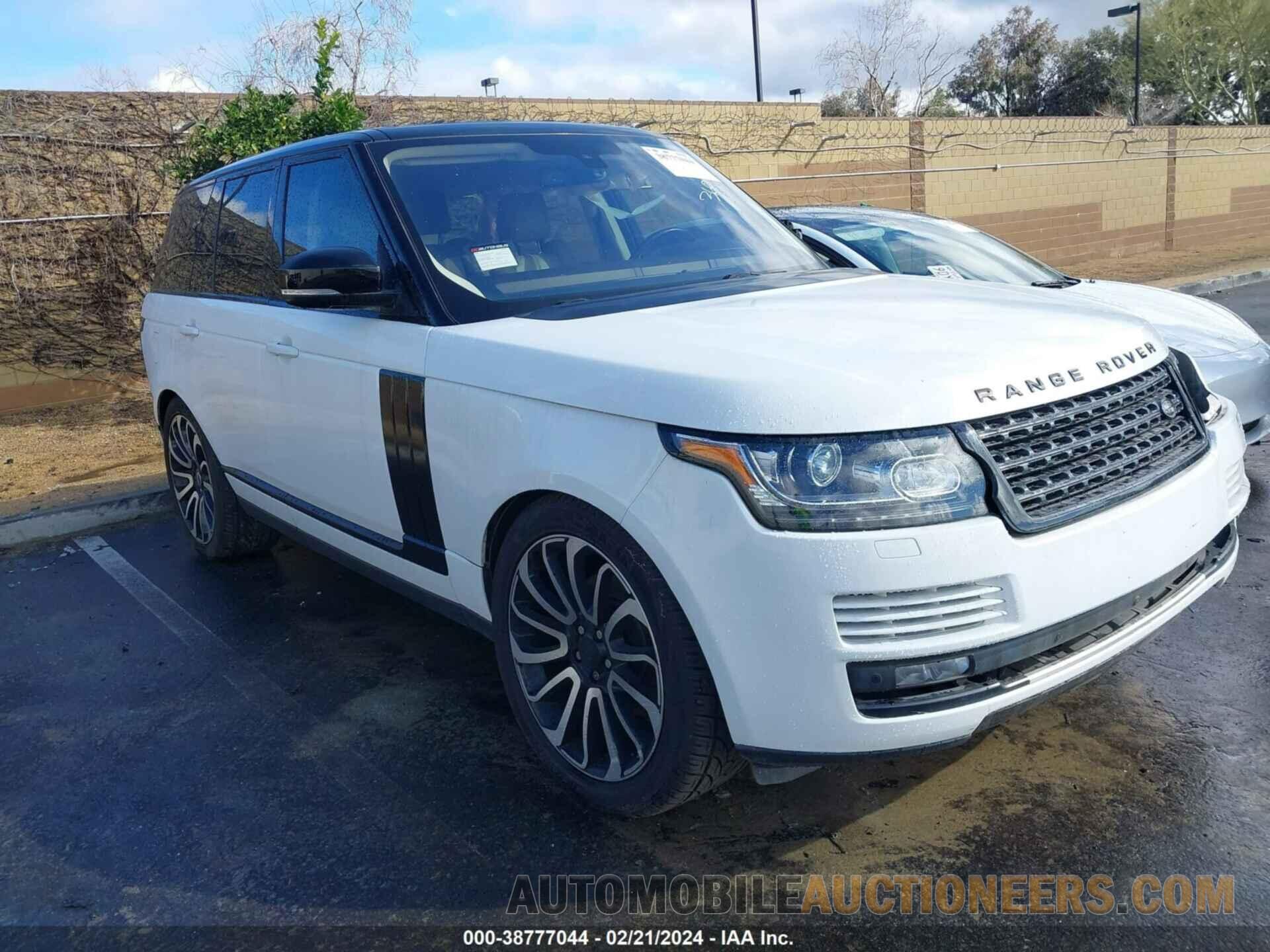 SALGR2PFXGA313998 LAND ROVER RANGE ROVER 2016