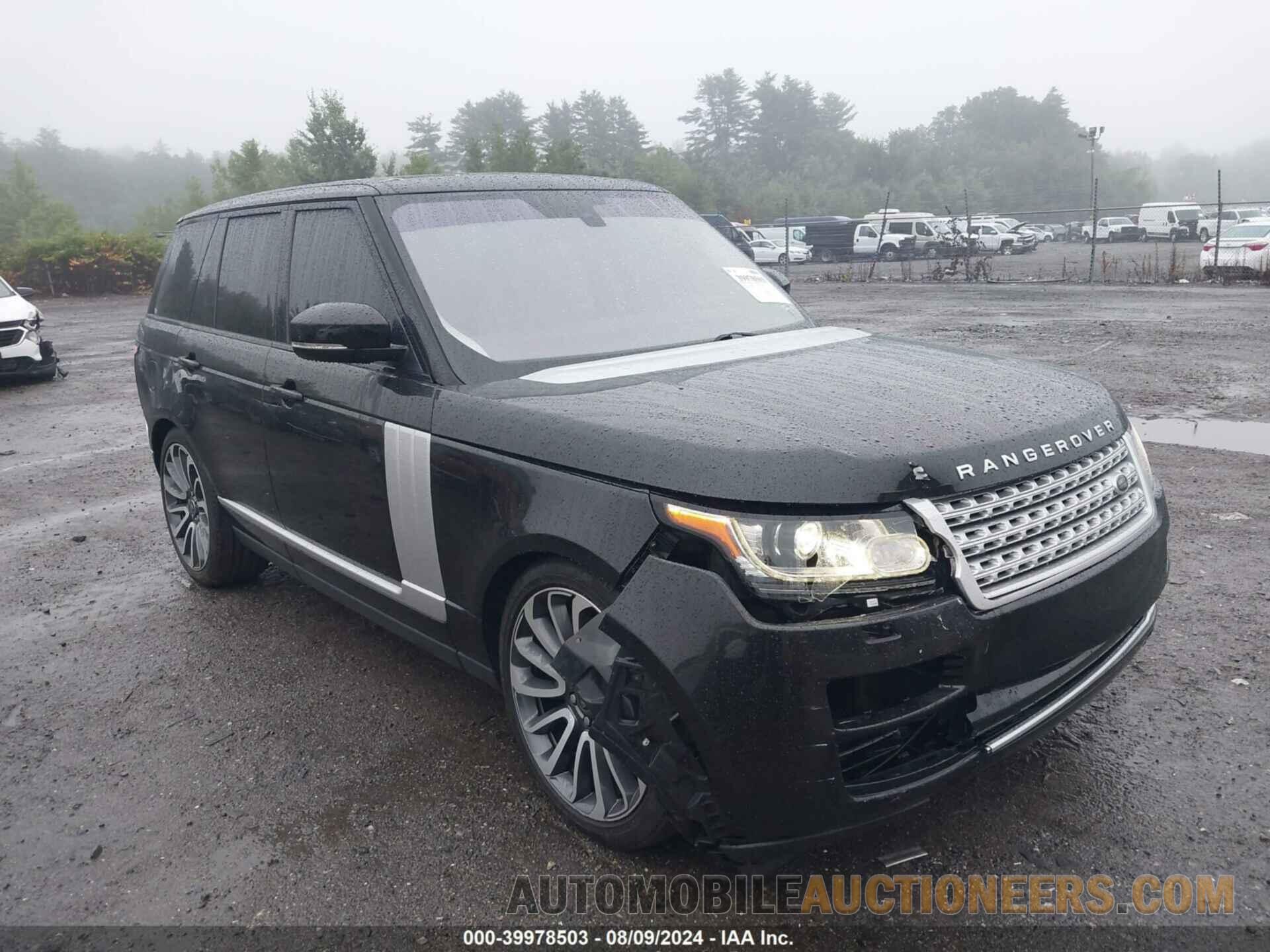 SALGR2VFXGA253773 LAND ROVER RANGE ROVER 2016