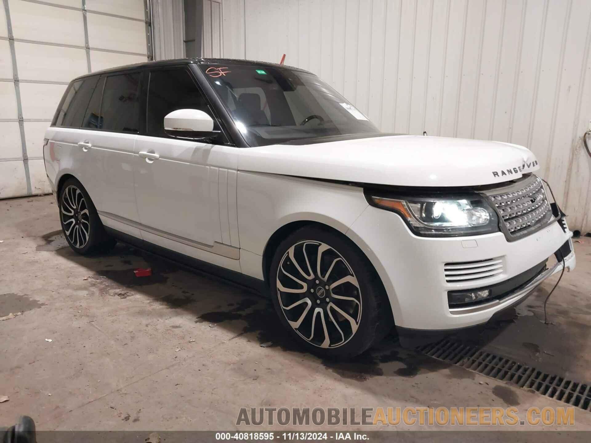 SALGS2EF0GA291601 LAND ROVER RANGE ROVER 2016