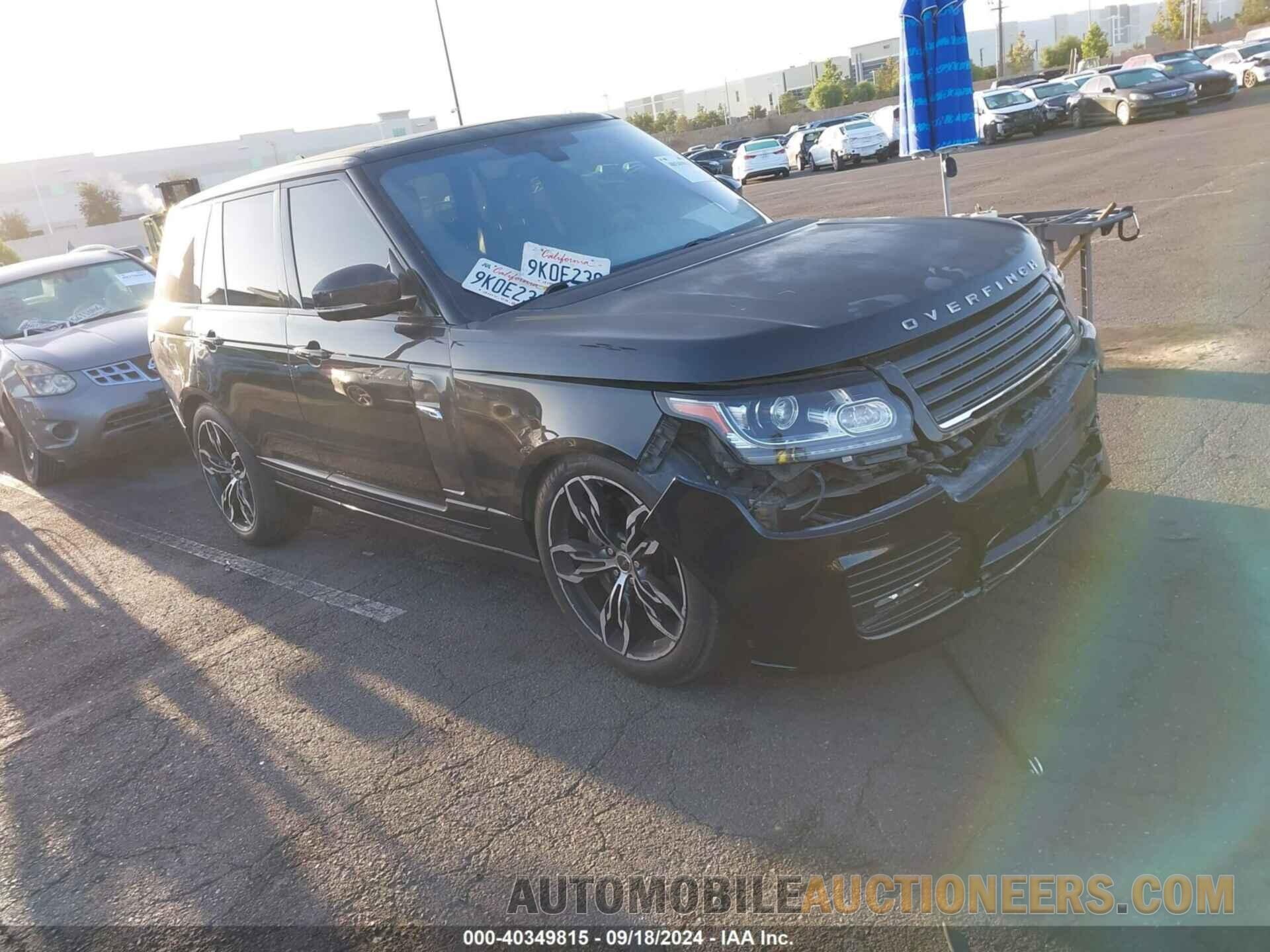 SALGS2EF3GA301635 LAND ROVER RANGE ROVER 2016