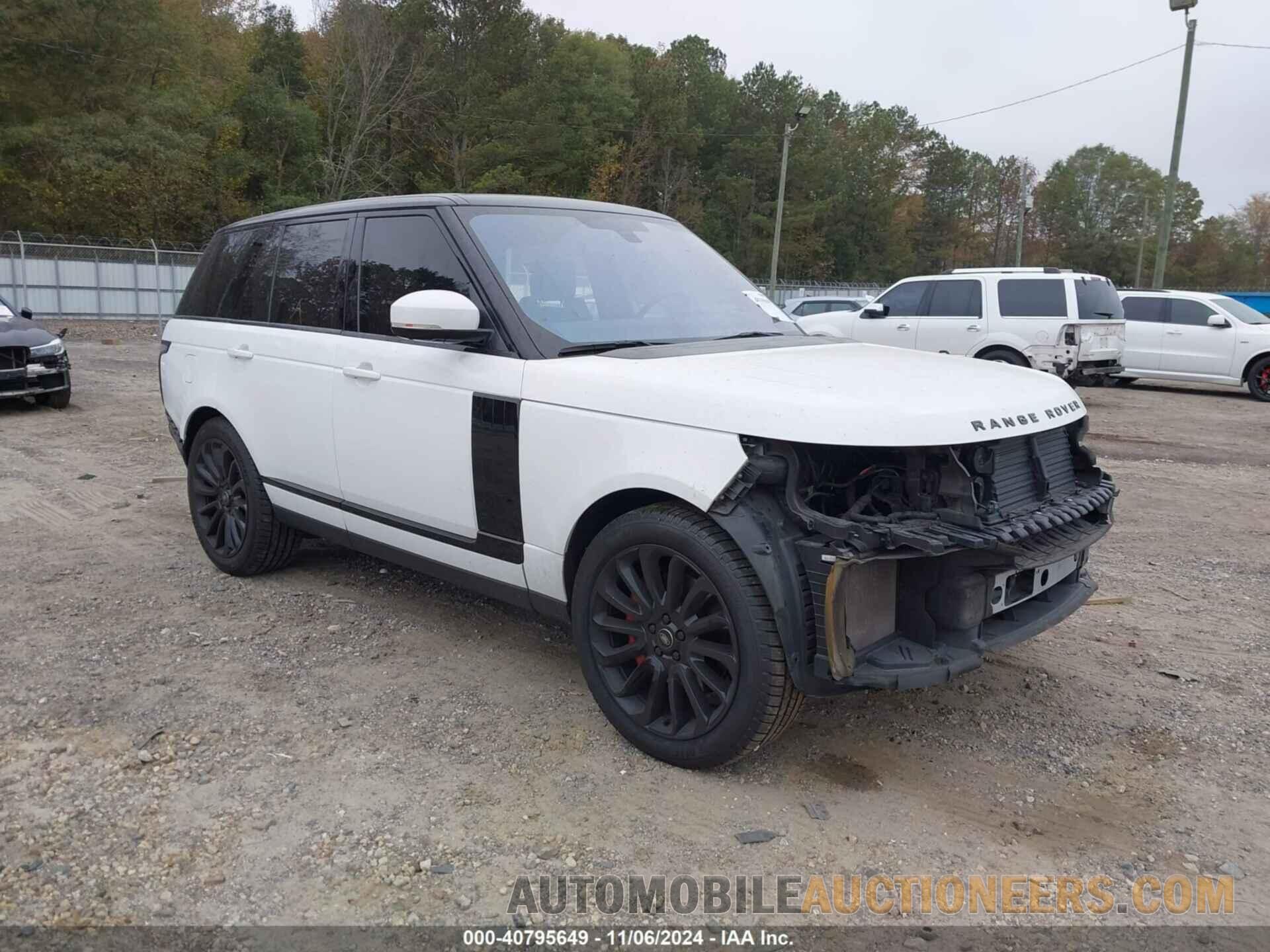 SALGS2EF6GA296866 LAND ROVER RANGE ROVER 2016