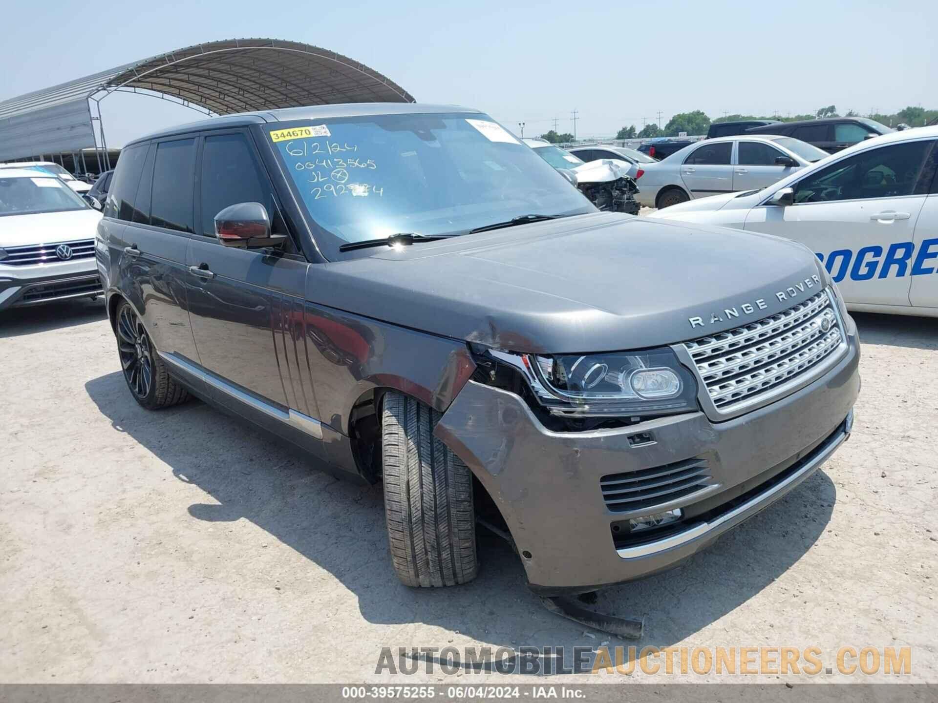 SALGS2EF7GA292924 LAND ROVER RANGE ROVER 2016