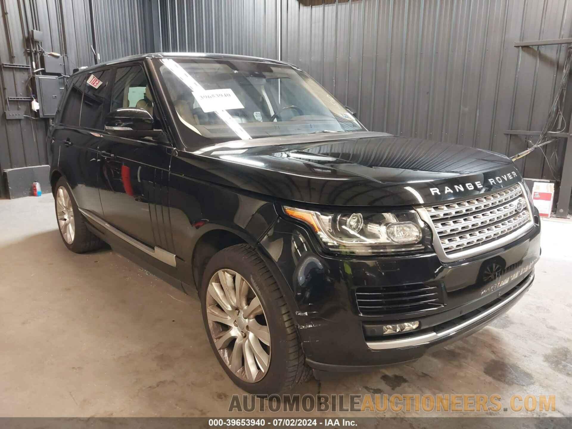 SALGS2EFXGA259416 LAND ROVER RANGE ROVER 2016