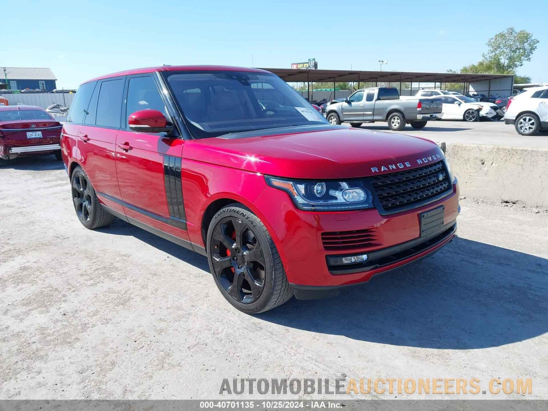 SALGS2FE2HA320734 LAND ROVER RANGE ROVER 2017