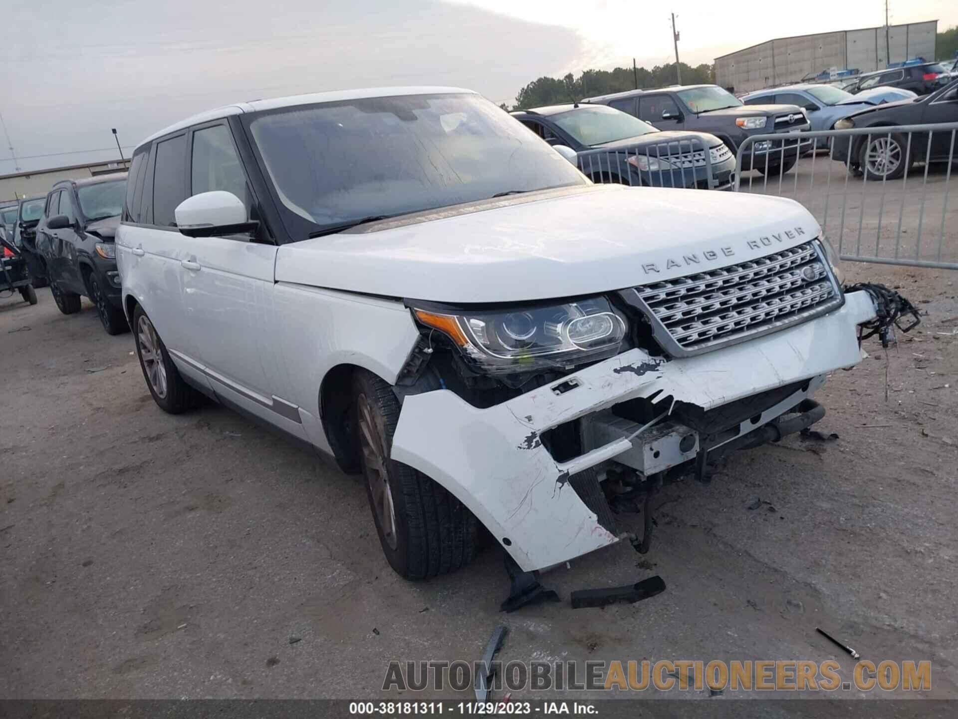 SALGS2KF0GA296947 LAND ROVER RANGE ROVER 2016