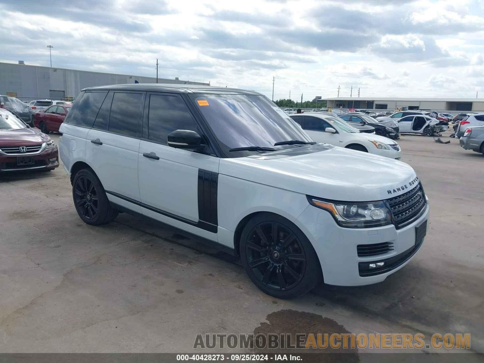 SALGS2KF2GA266039 LAND ROVER RANGE ROVER 2016