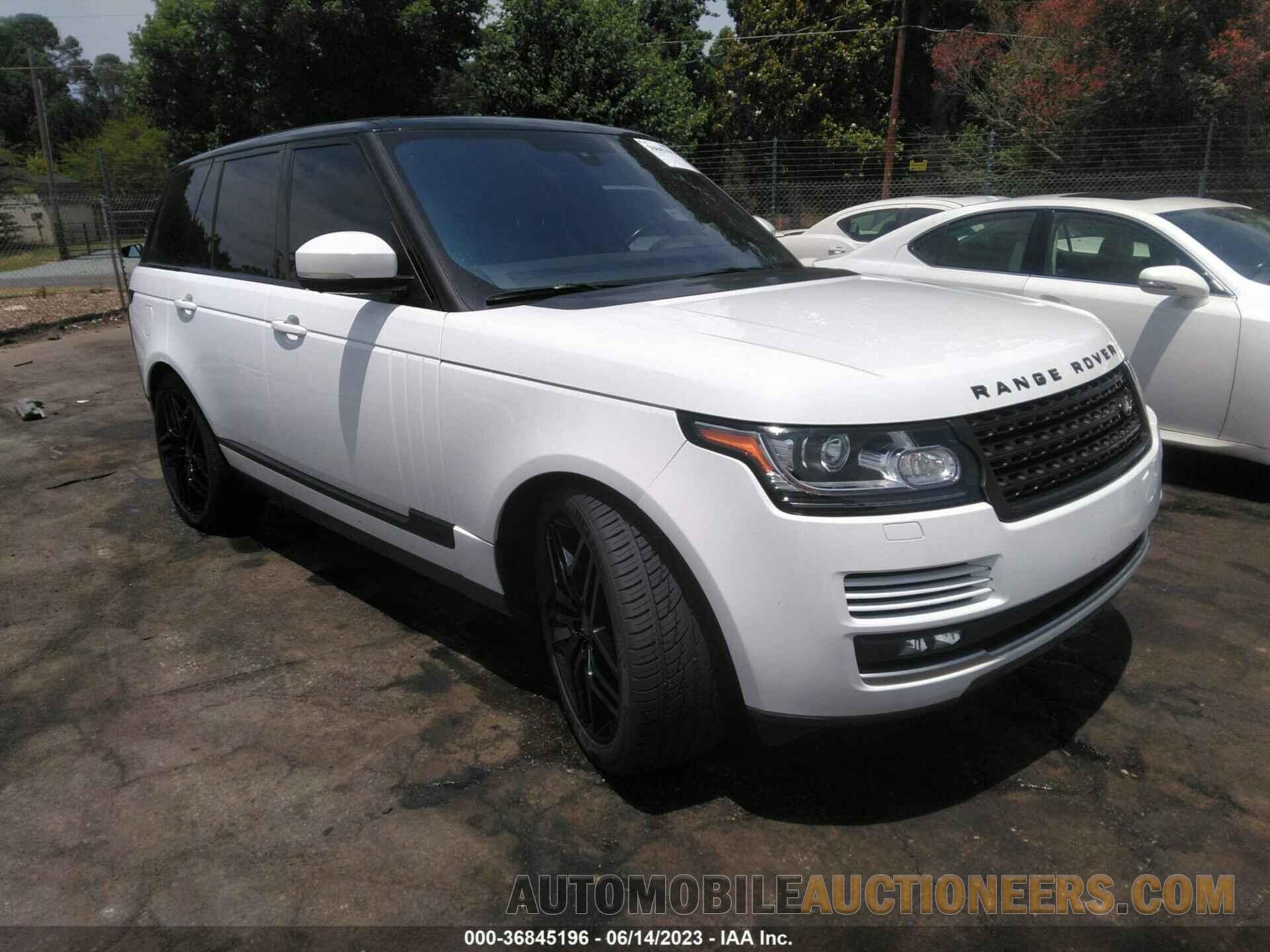 SALGS2KF2GA302280 LAND ROVER RANGE ROVER 2016