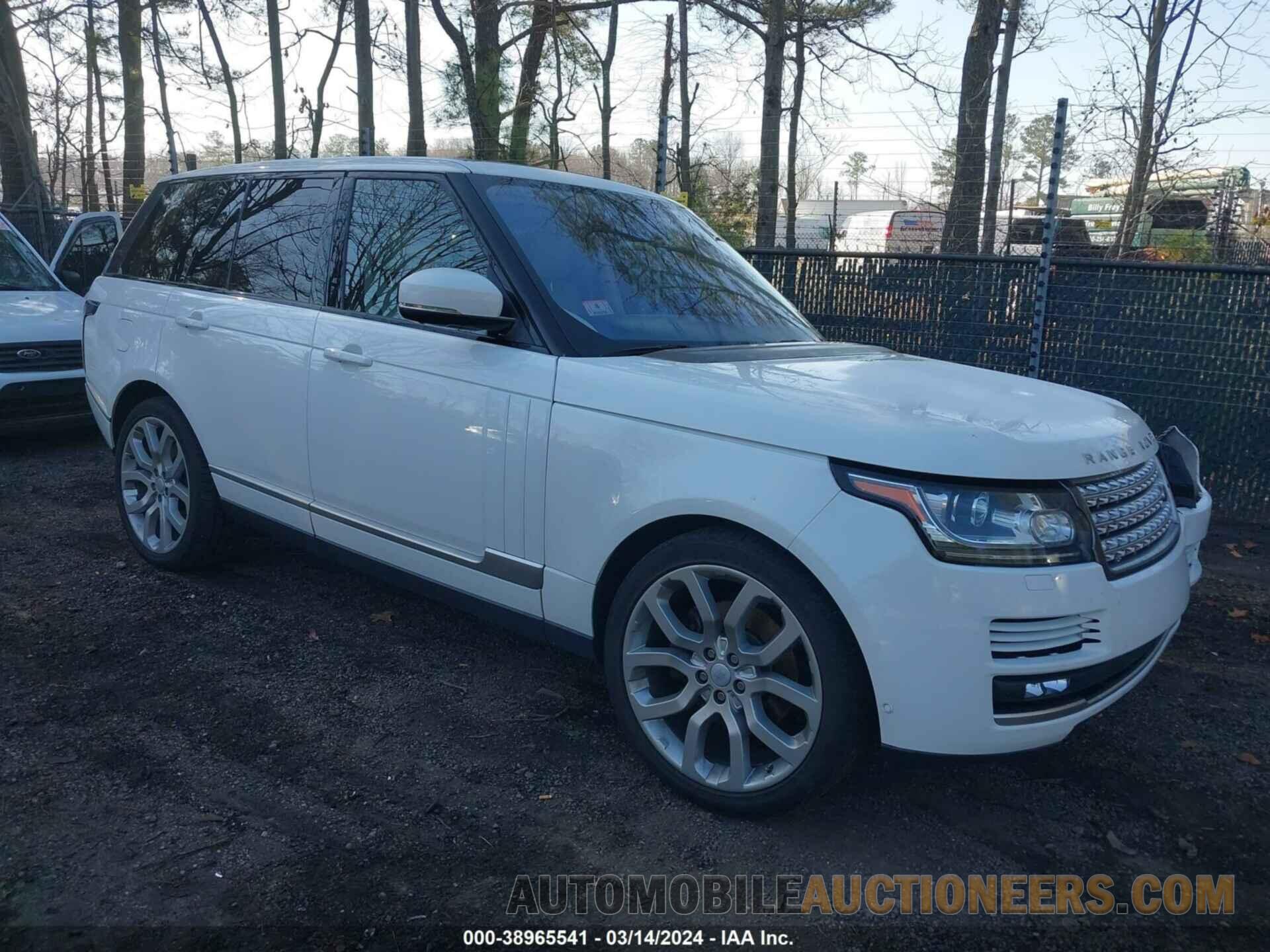 SALGS2KF3GA257995 LAND ROVER RANGE ROVER 2016