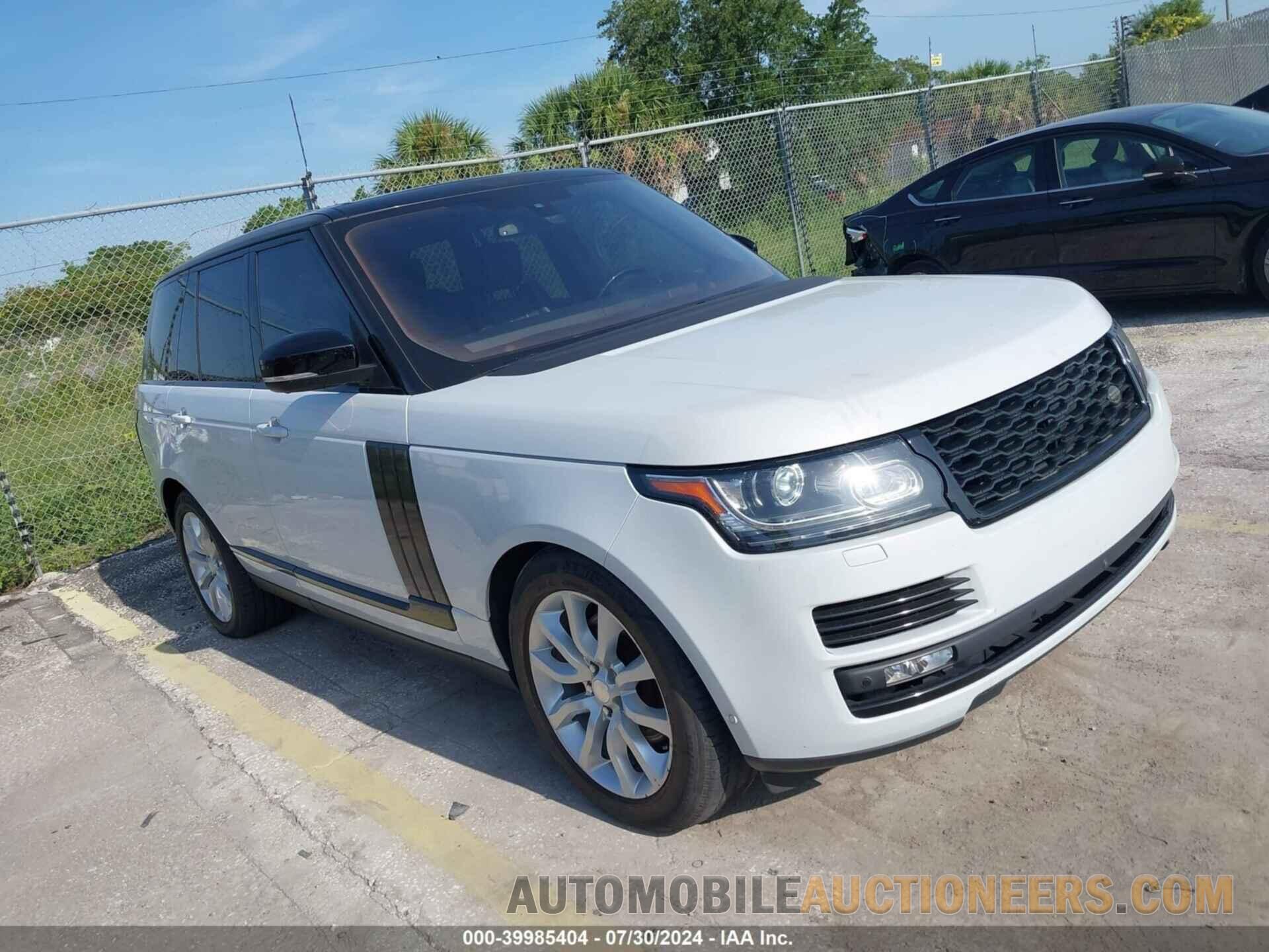 SALGS2KF4GA264311 LAND ROVER RANGE ROVER 2016