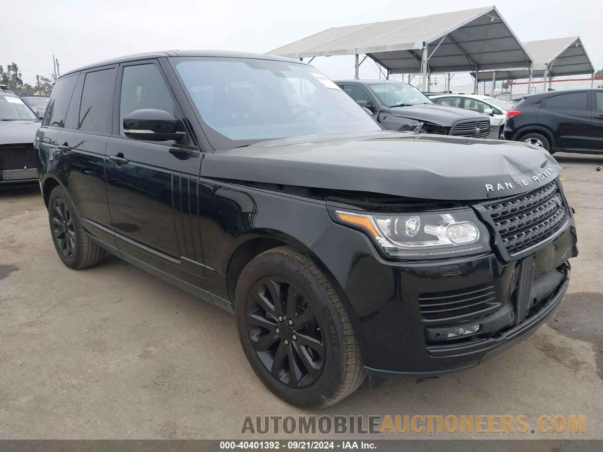 SALGS2KF4GA298202 LAND ROVER RANGE ROVER 2016