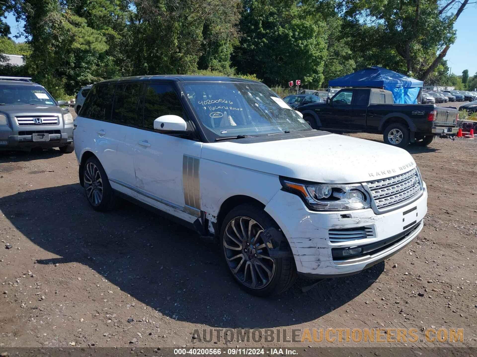 SALGS2KF5GA258369 LAND ROVER RANGE ROVER 2016