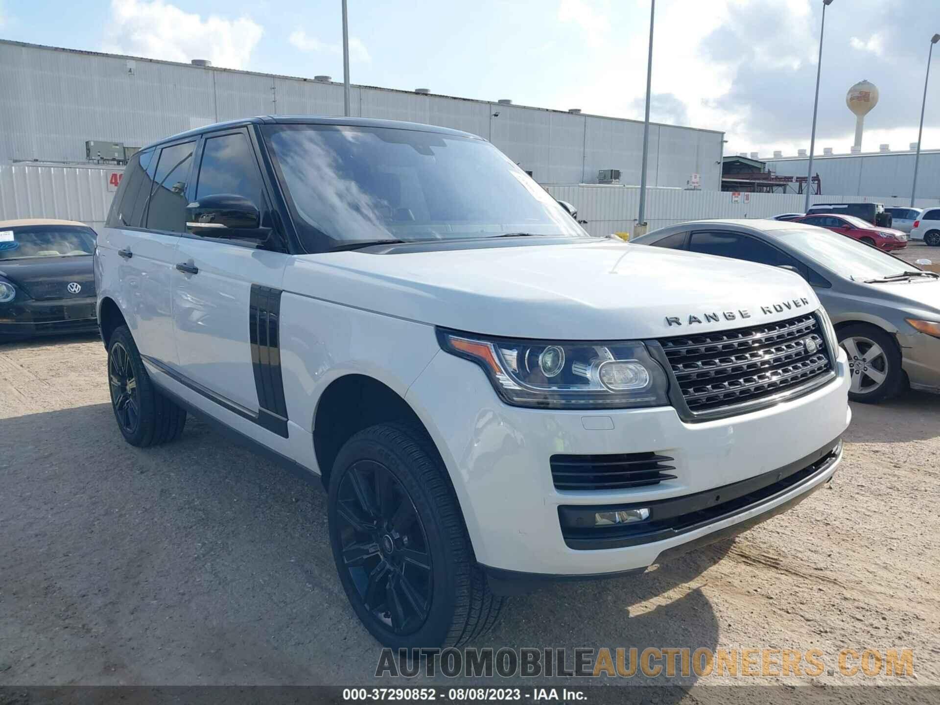 SALGS2KF5GA262941 LAND ROVER RANGE ROVER 2016