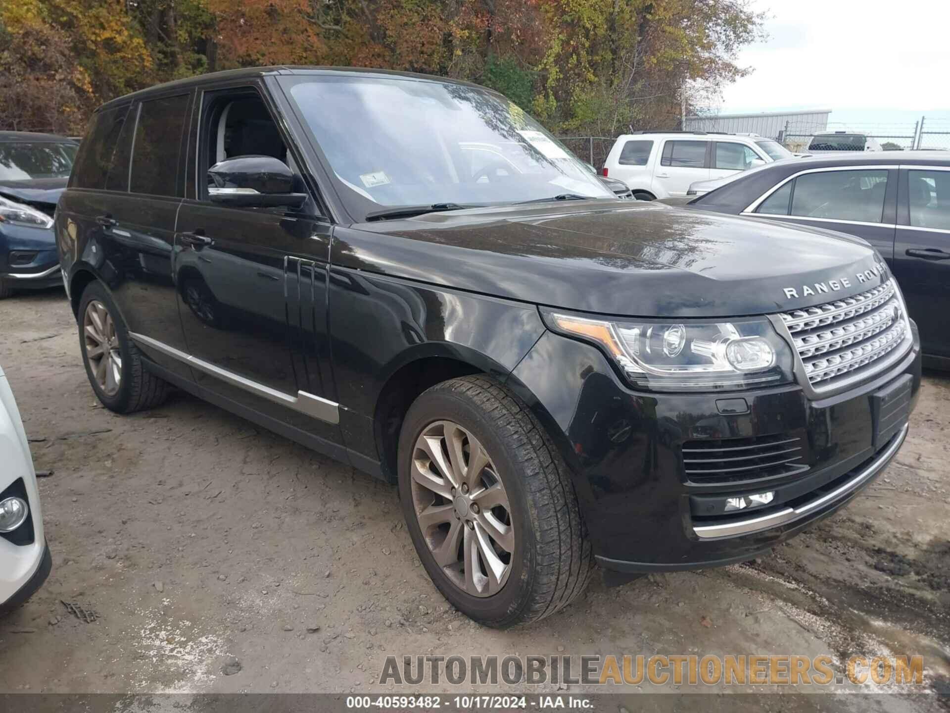 SALGS2KF5GA293879 LAND ROVER RANGE ROVER 2016