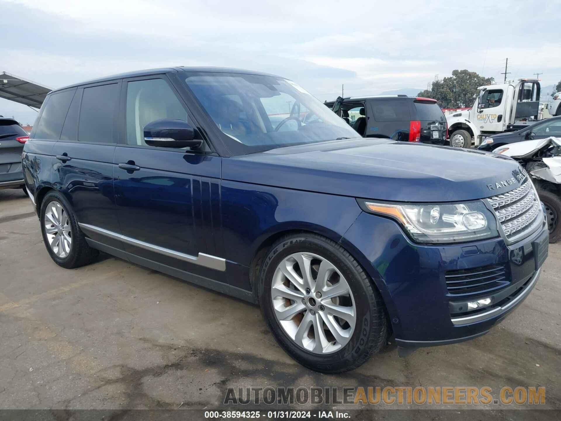 SALGS2KF7GA255313 LAND ROVER RANGE ROVER 2016