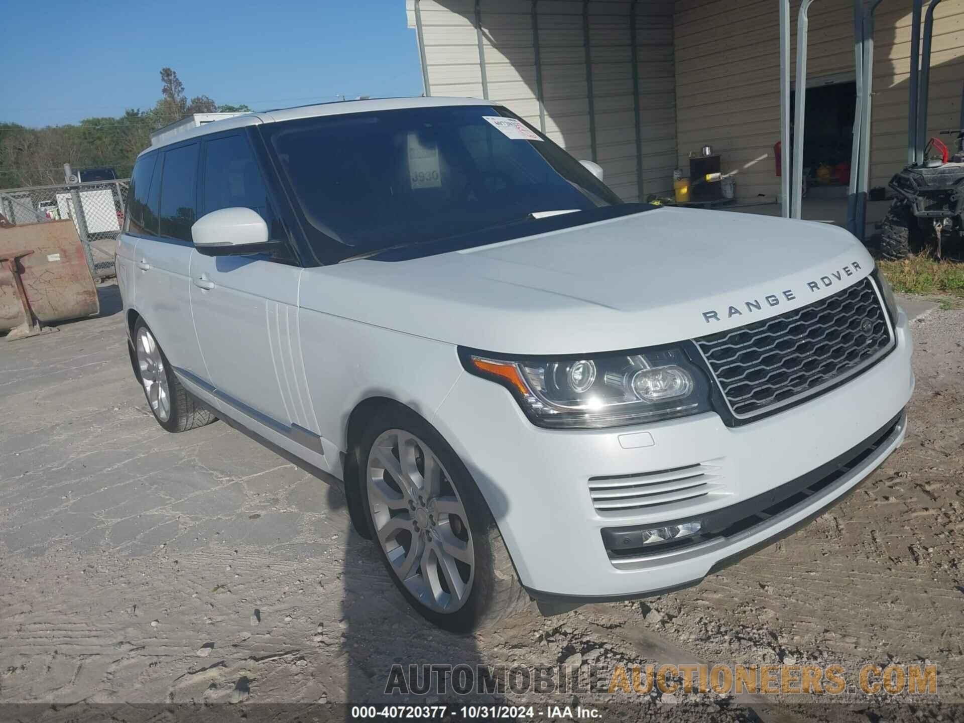 SALGS2KFXGA264152 LAND ROVER RANGE ROVER 2016