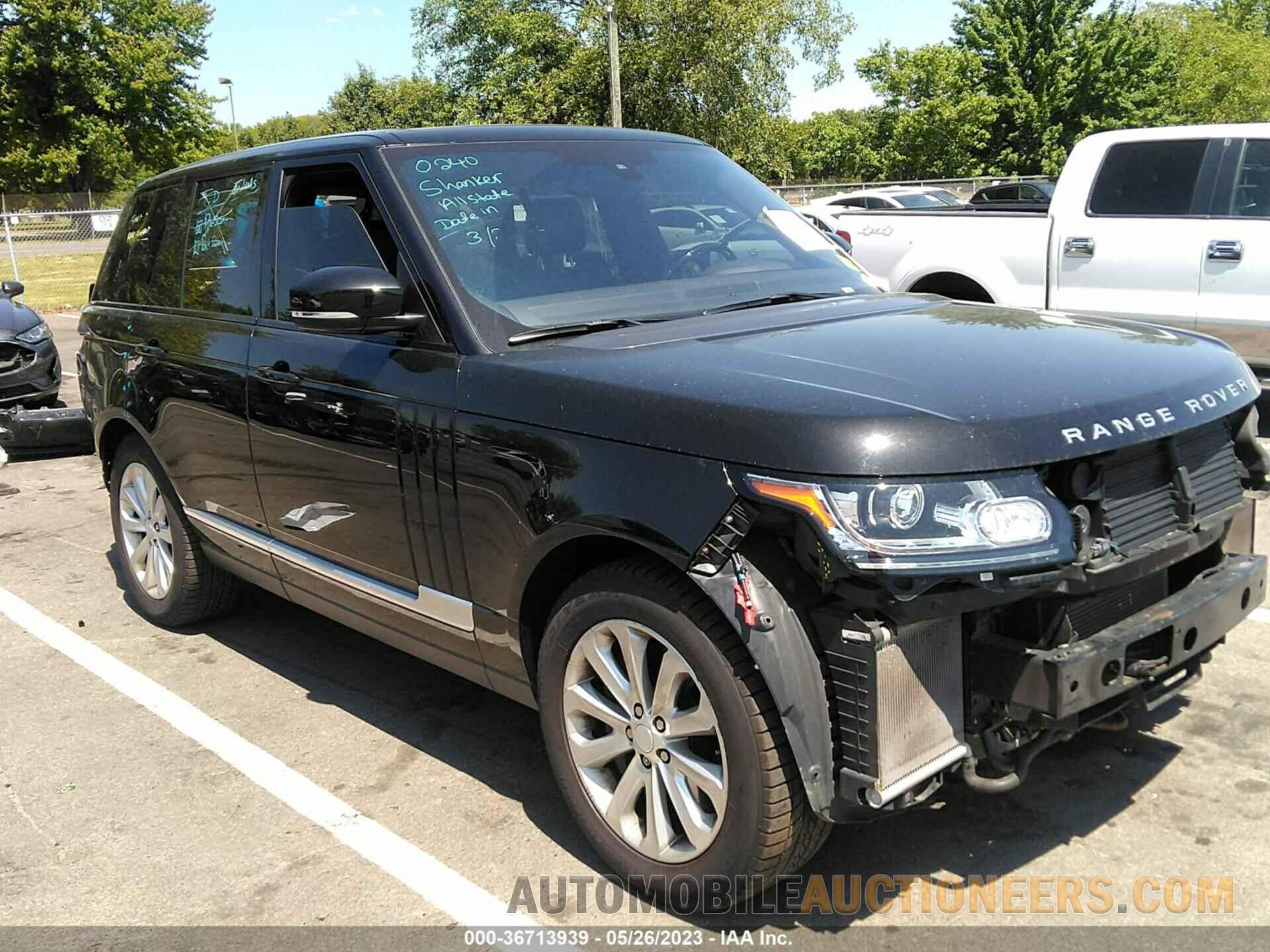 SALGS2PF0GA318616 LAND ROVER RANGE ROVER 2016