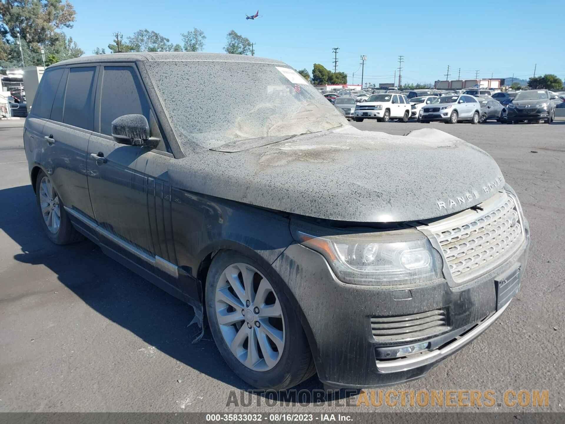 SALGS2PF2GA319573 LAND ROVER RANGE ROVER 2016