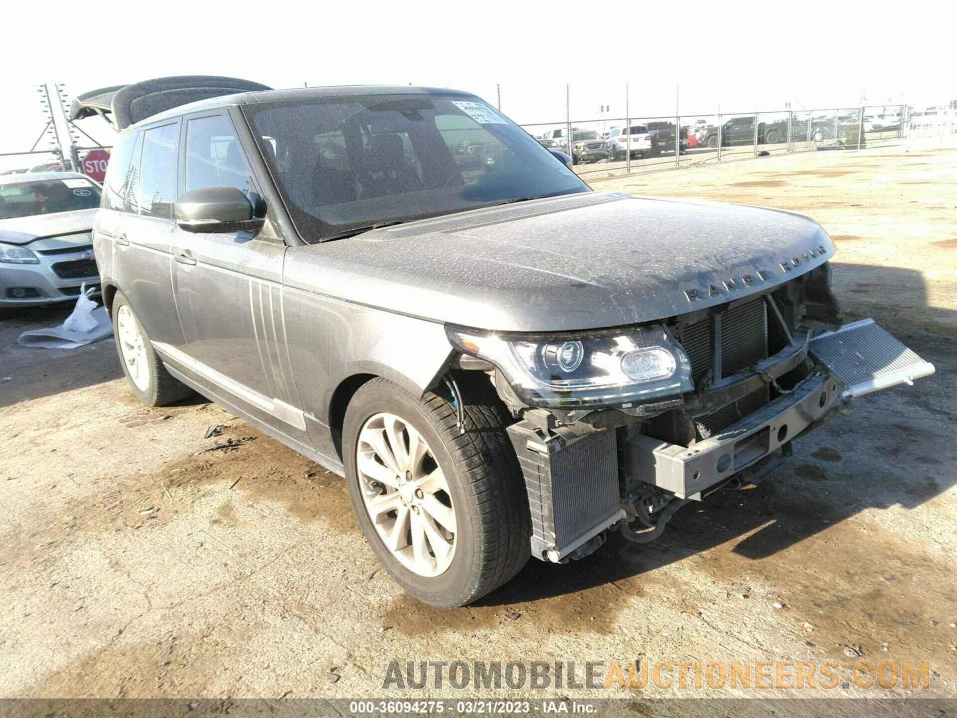 SALGS2PF5GA314691 LAND ROVER RANGE ROVER 2016