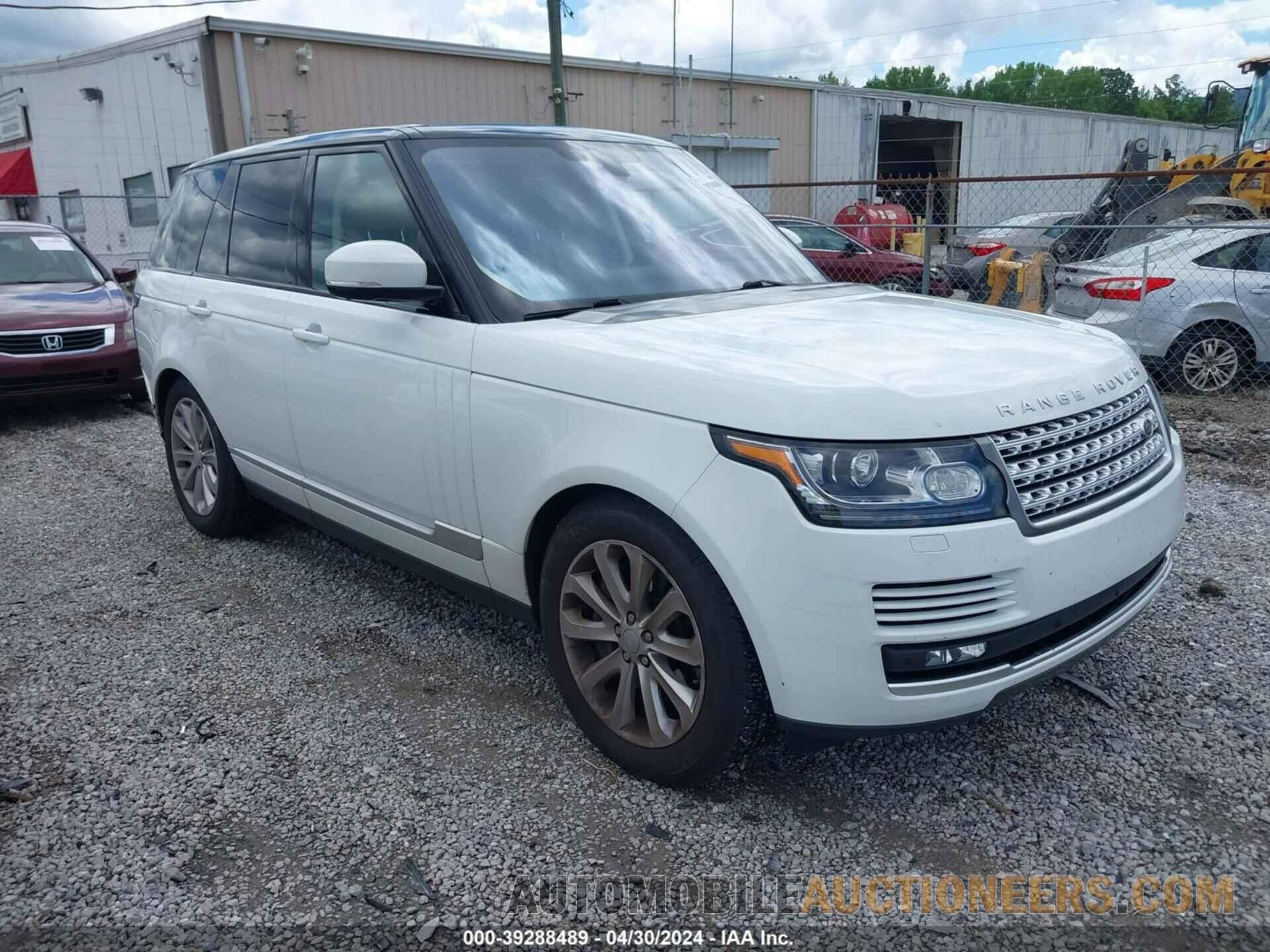 SALGS2PF6GA314036 LAND ROVER RANGE ROVER 2016