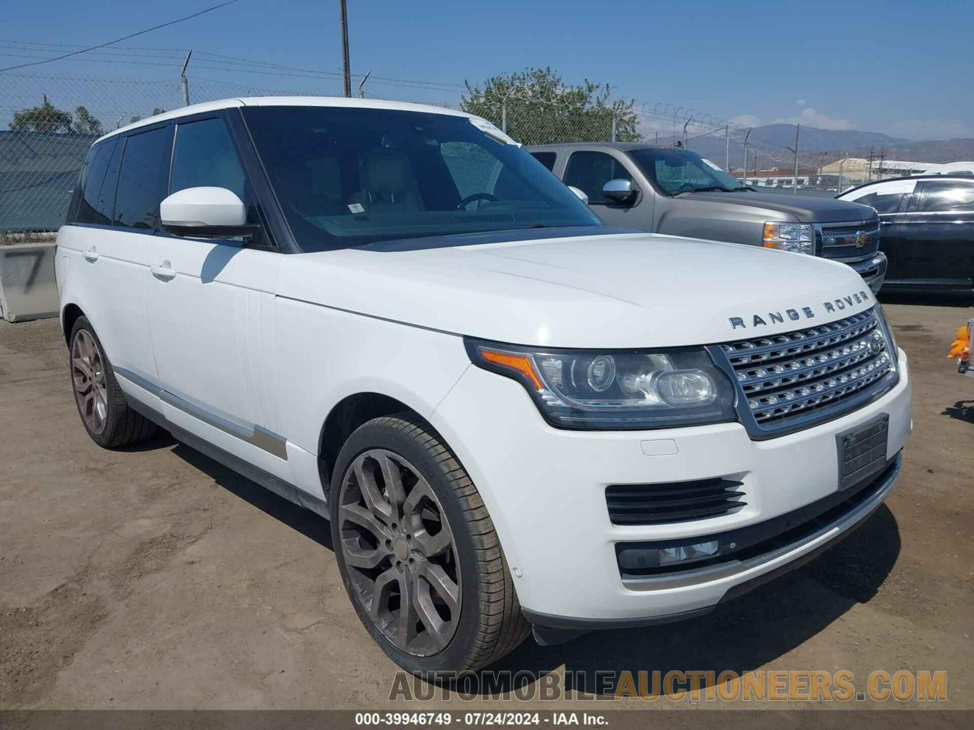 SALGS2TF9FA240051 LAND ROVER RANGE ROVER 2015