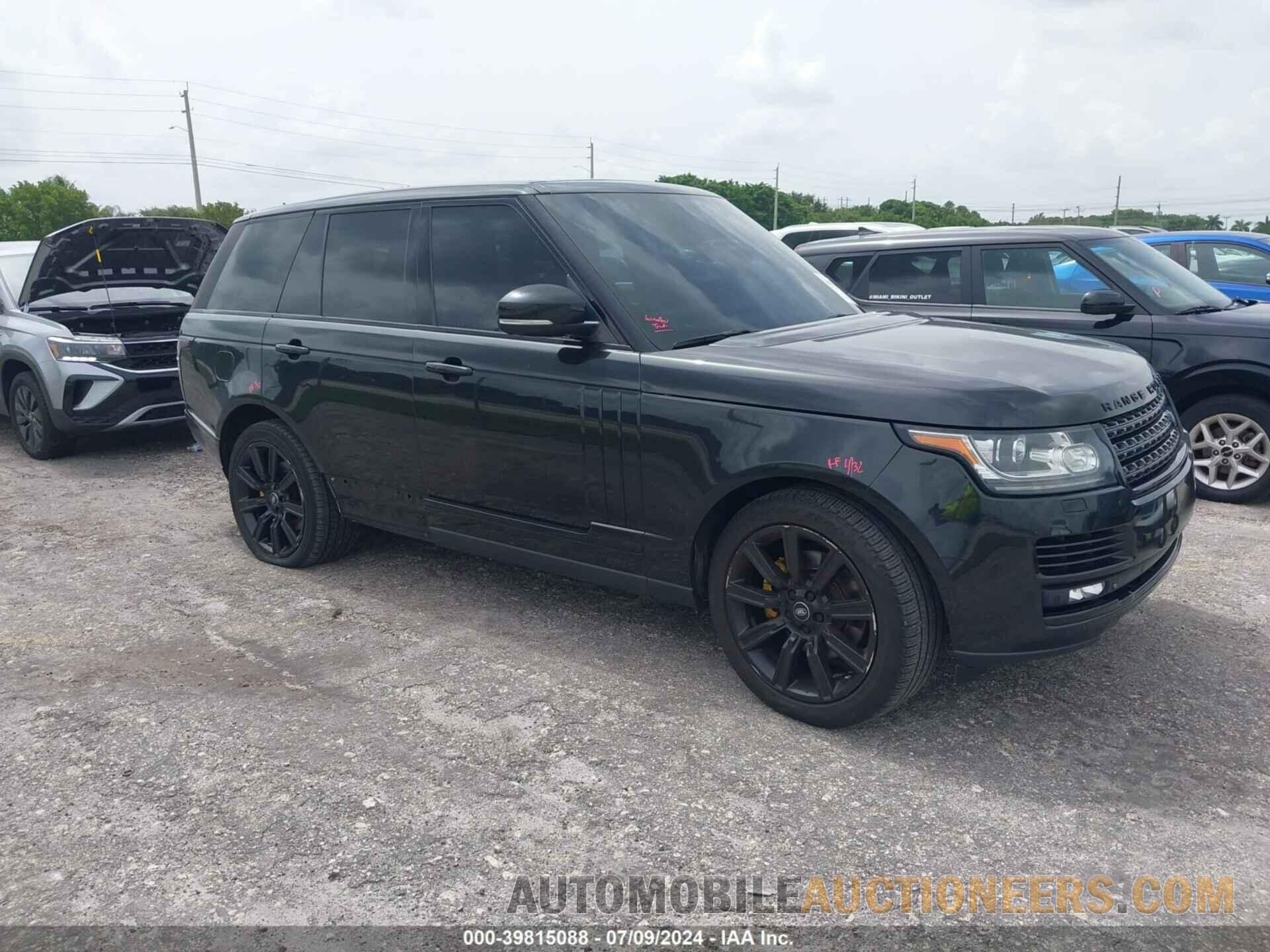 SALGS2VF0FA206237 LAND ROVER RANGE ROVER 2015