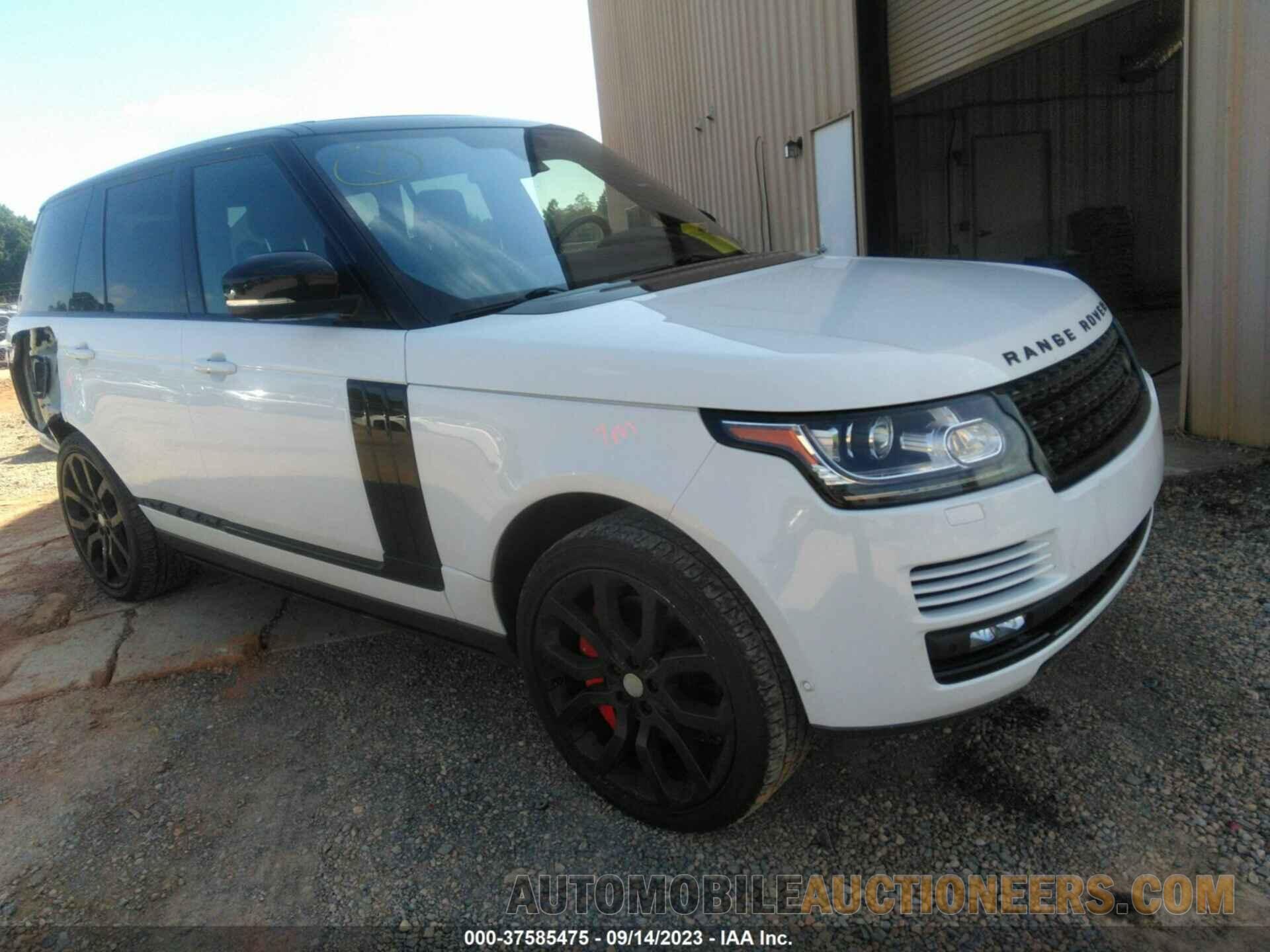 SALGS2VF1GA260874 LAND ROVER RANGE ROVER 2016