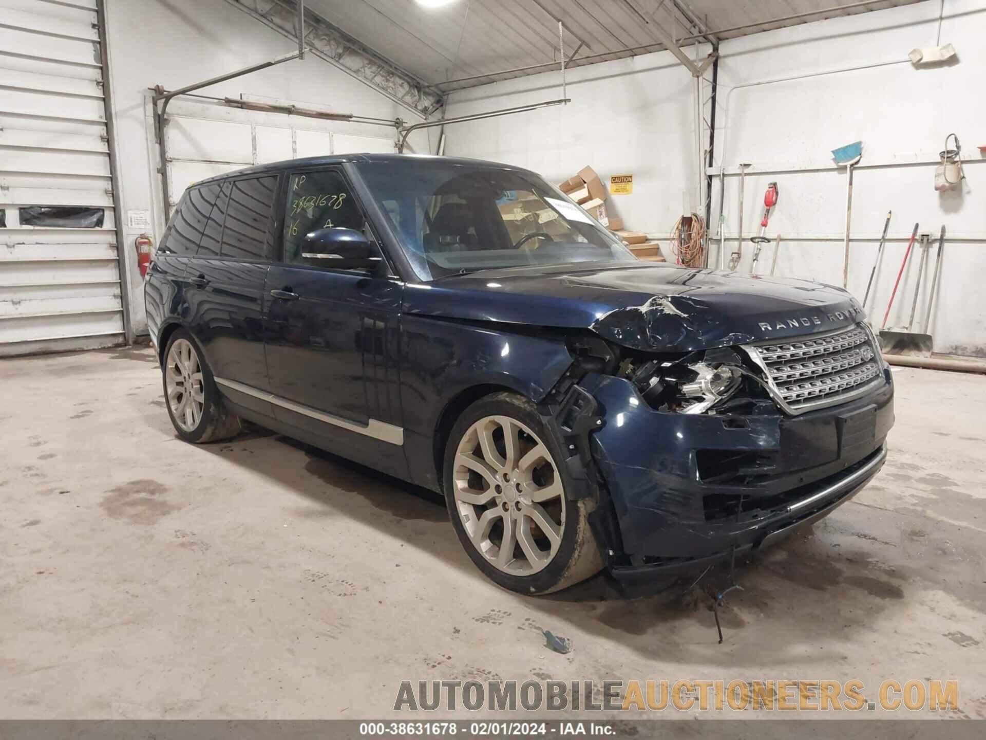 SALGS2VF3GA274128 LAND ROVER RANGE ROVER 2016