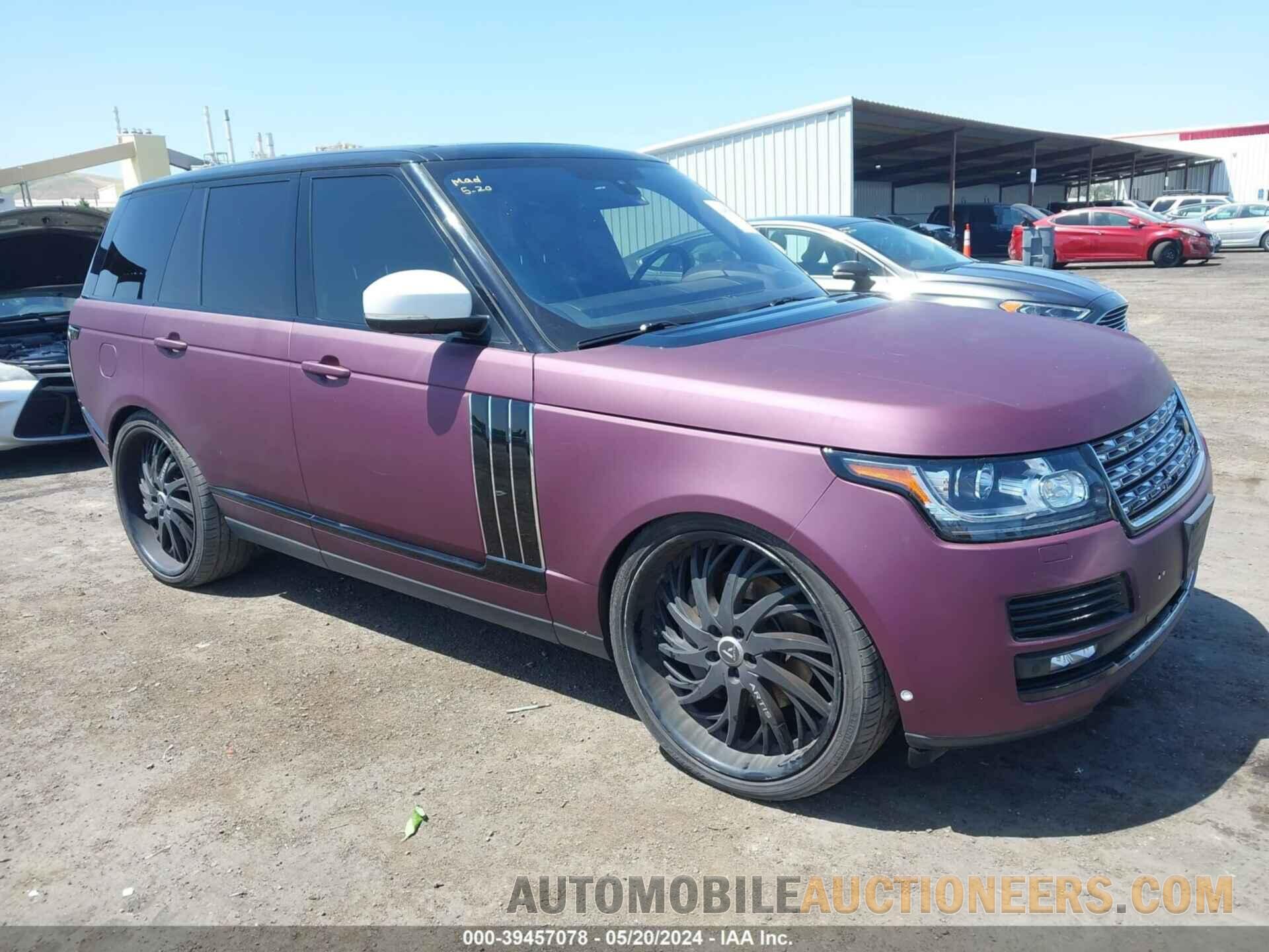 SALGS2VF4GA251943 LAND ROVER RANGE ROVER 2016