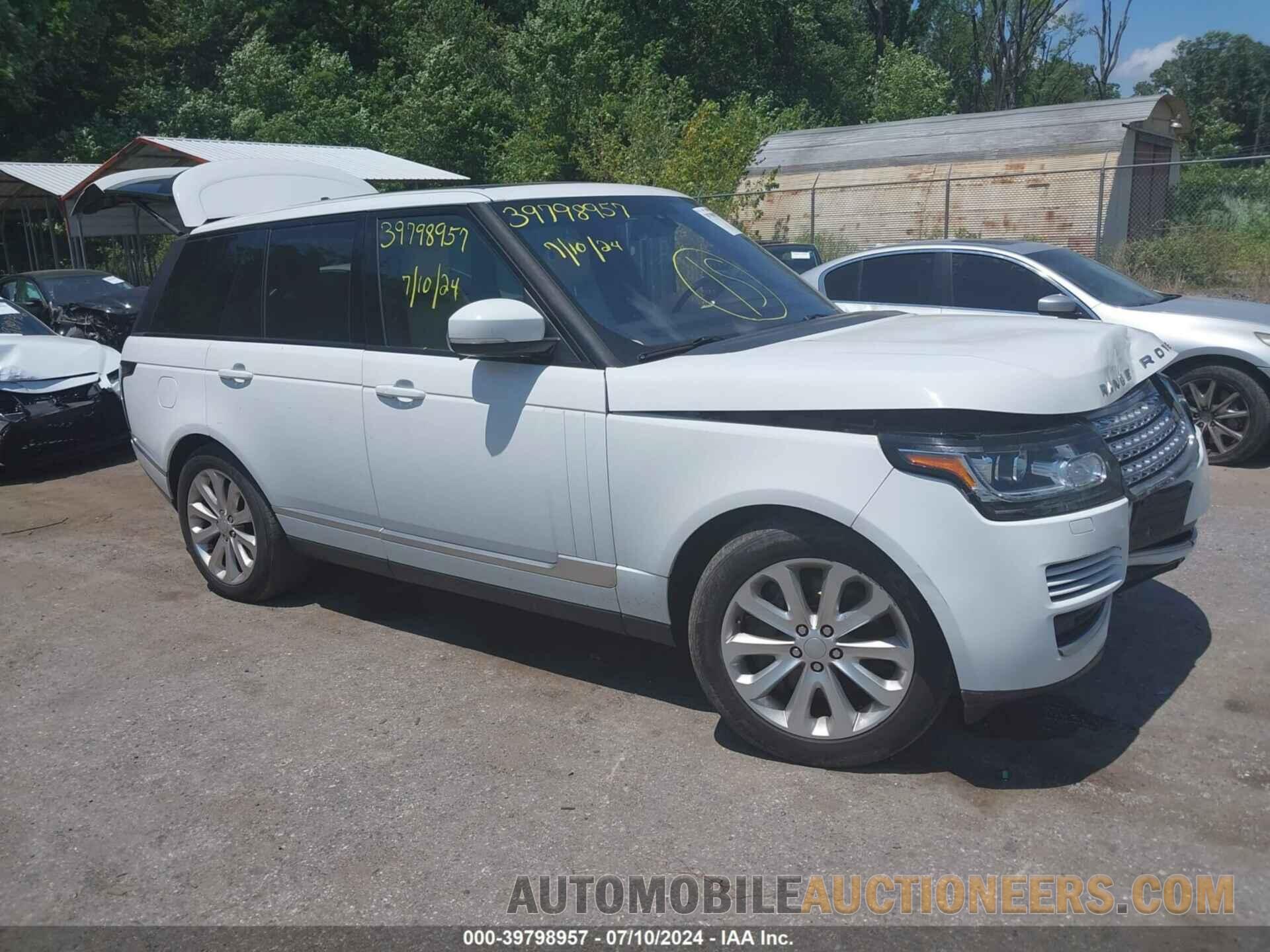 SALGS2VF5GA282151 LAND ROVER RANGE ROVER 2016