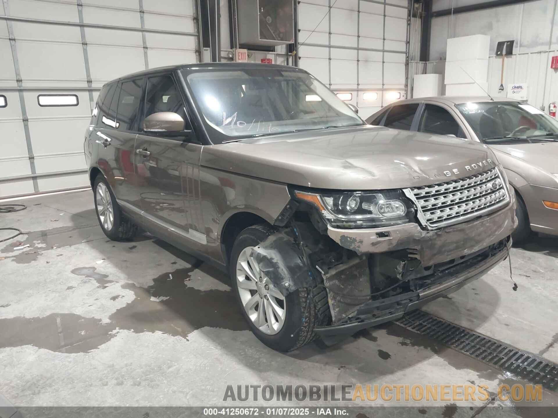 SALGS2VF8GA267191 LAND ROVER RANGE ROVER 2016