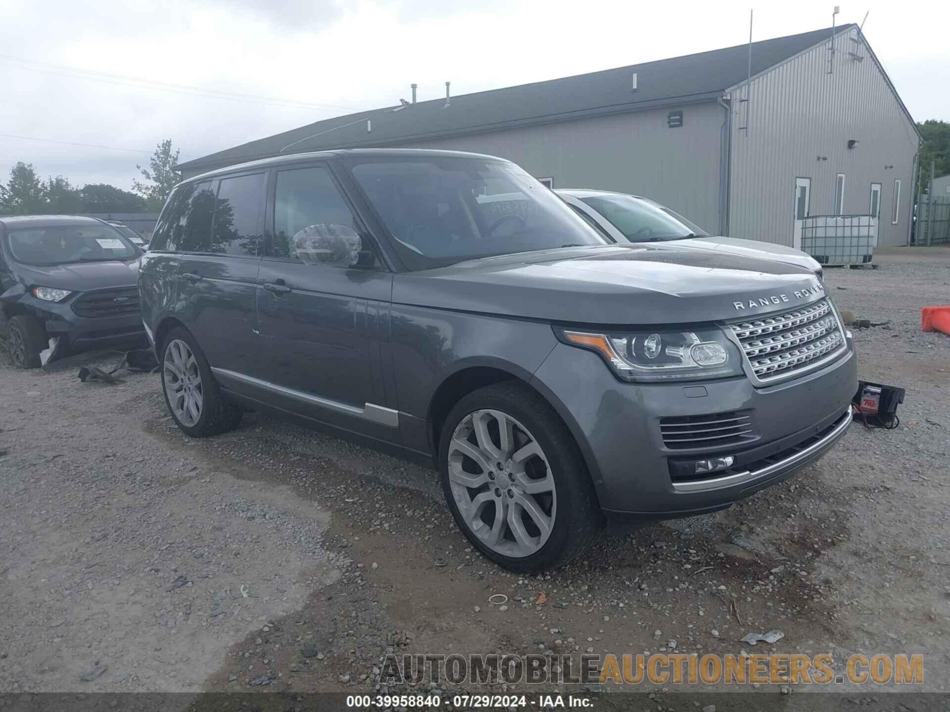 SALGS2VF9GA257821 LAND ROVER RANGE ROVER 2016